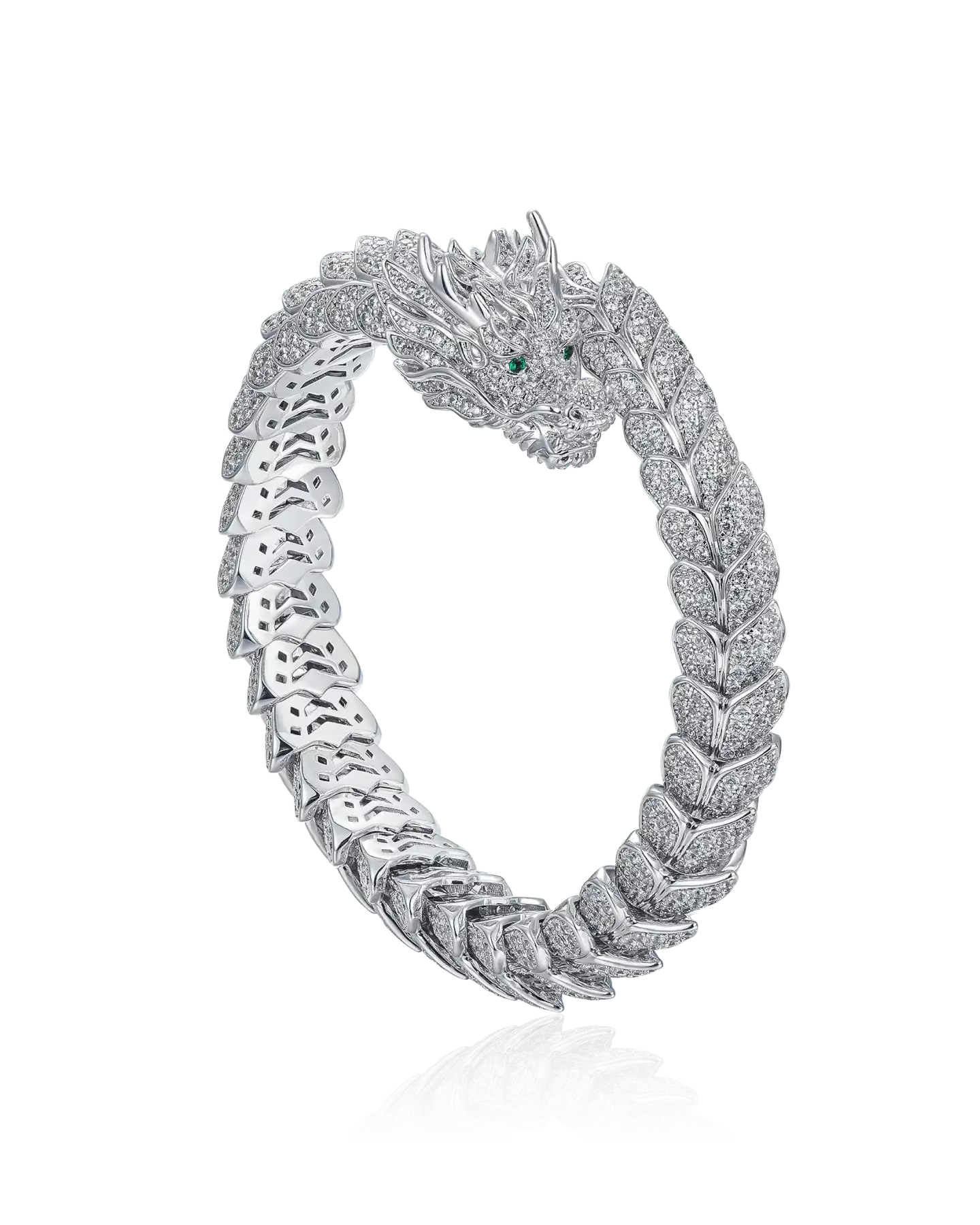 WONG Ⅱ Dragon Iced Out Bracelet - Urban Jewelry – APORRO