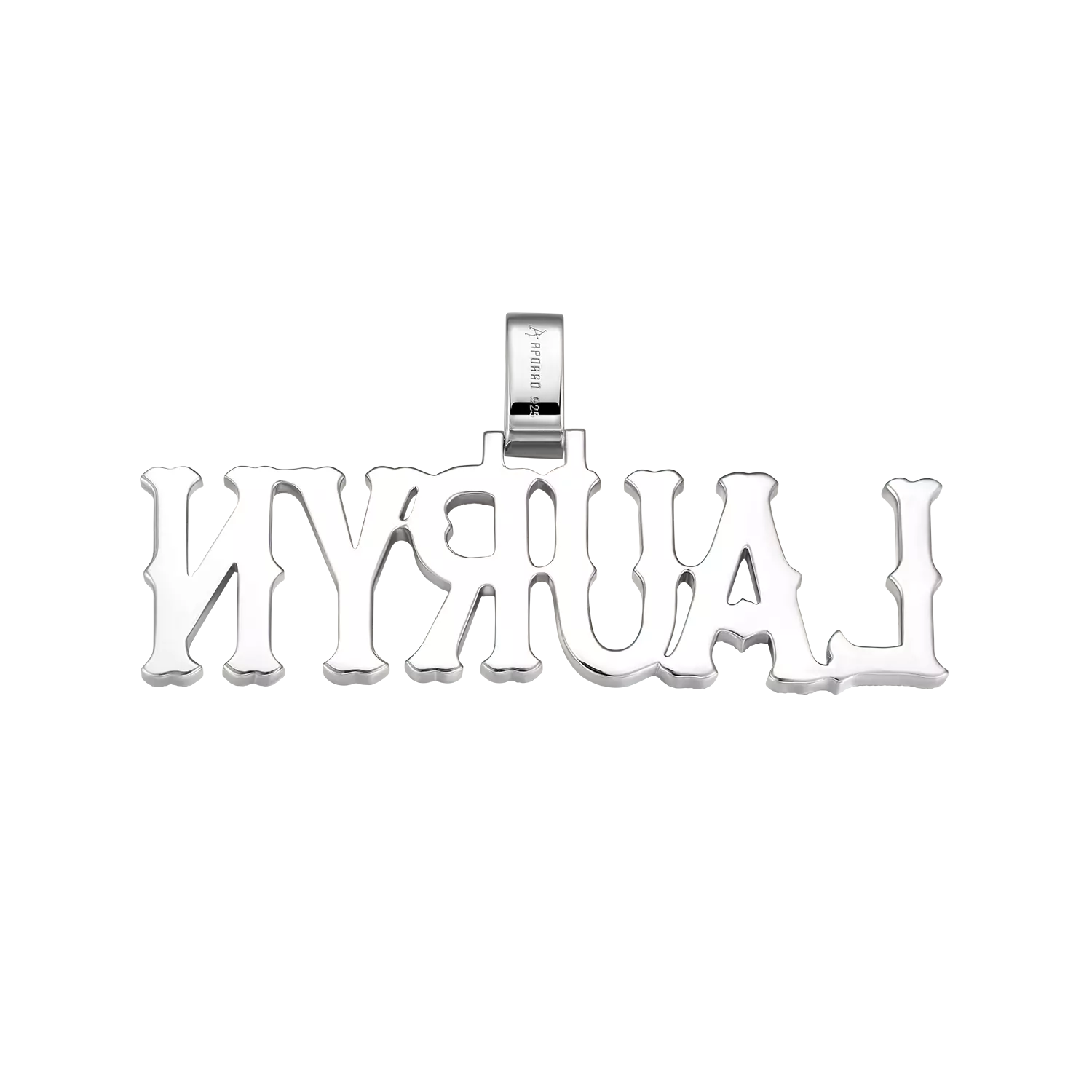 Custom Moissanite Bosox Name Pendant