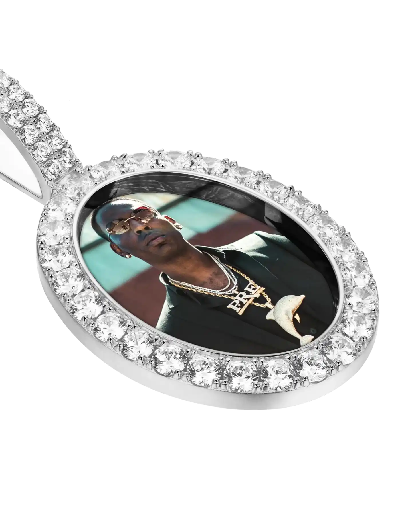Custom Oval Photo Pendant