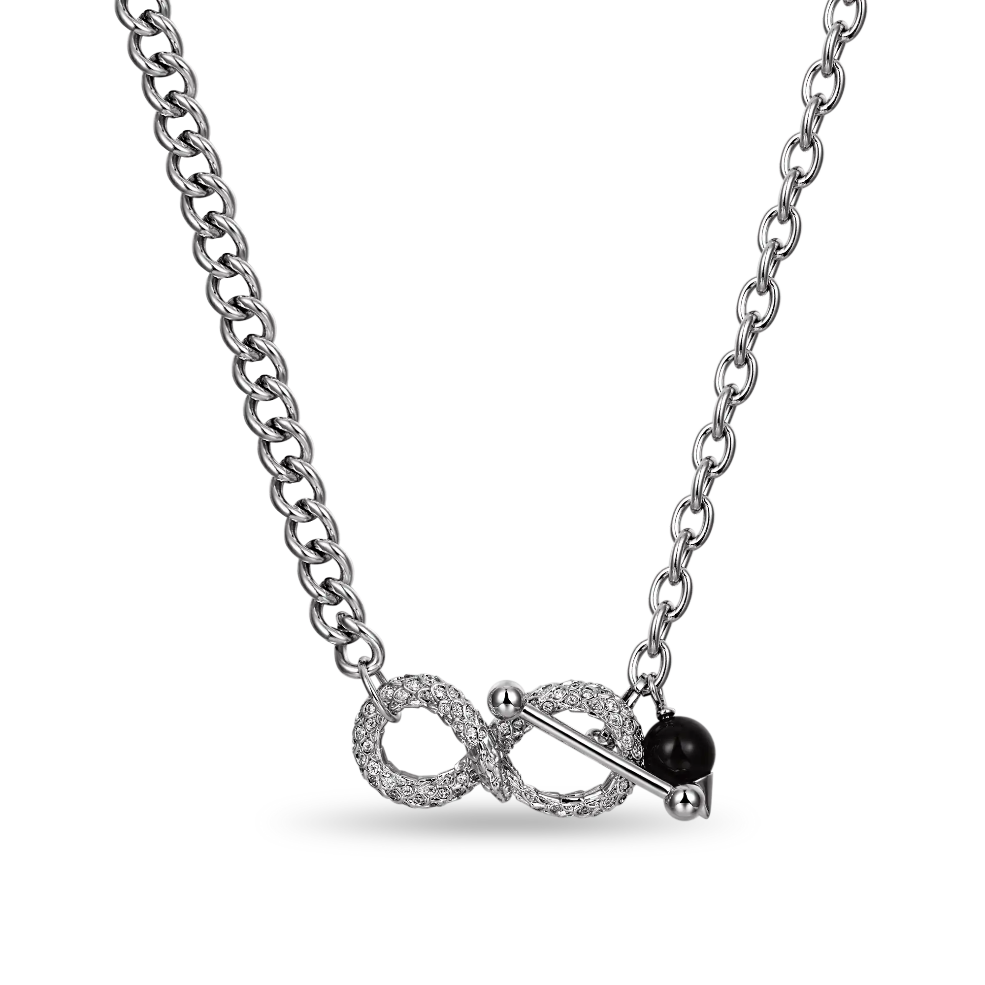 Infinity Adjustable Snake Necklace - 8mm