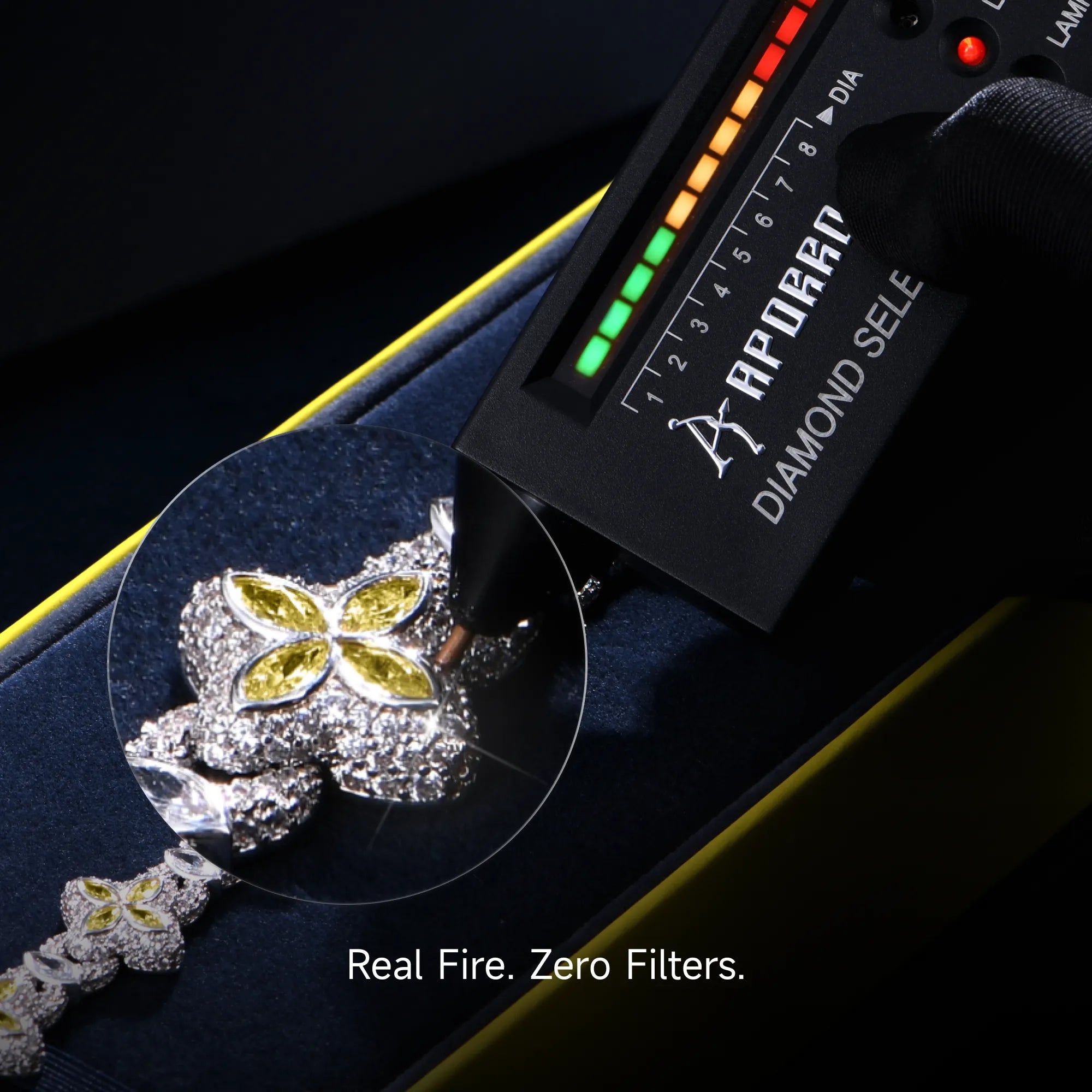 Moissanite Luminous Clover Bracelet - Yellow Diamond