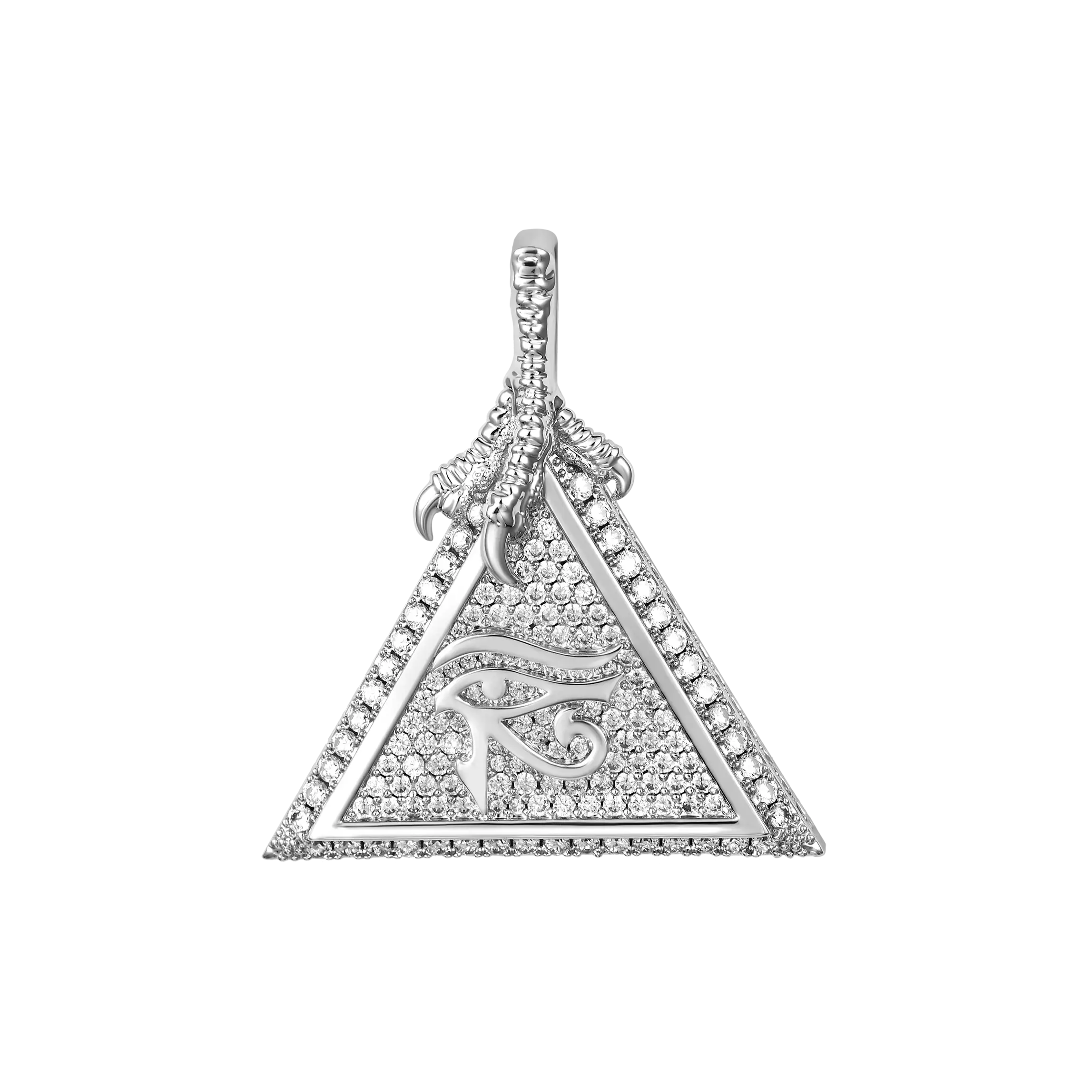 Moissanite Eye of Horus Micro Pendant