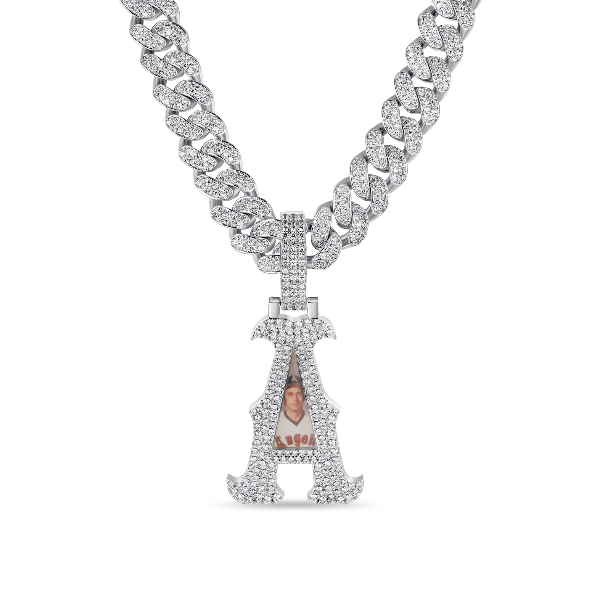 Custom Bosox Letter Photo Pendant
