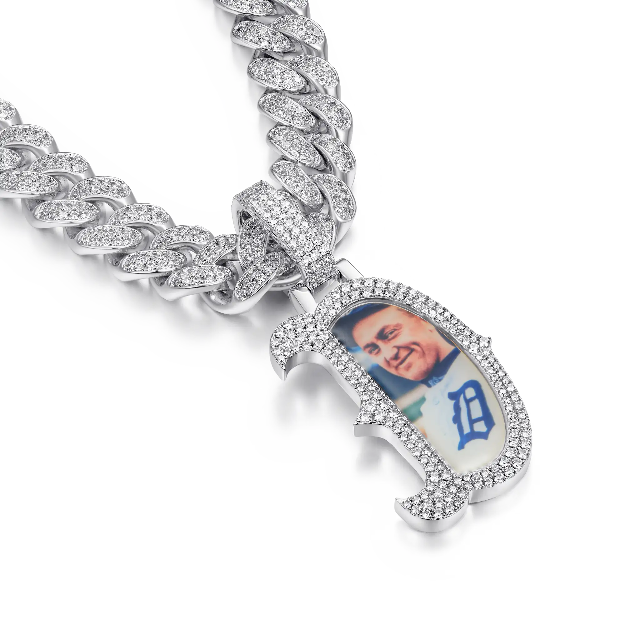 Custom Bosox Letter Photo Pendant