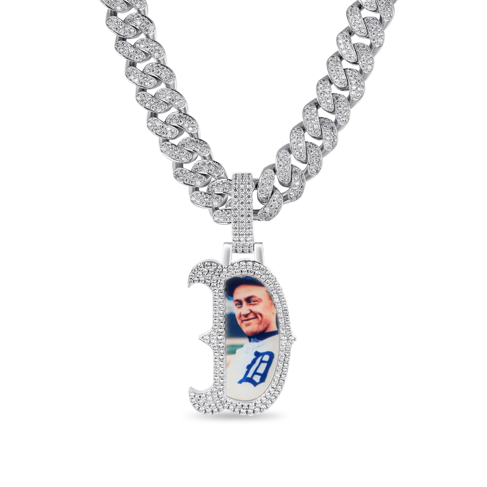 Custom Bosox Letter Photo Pendant
