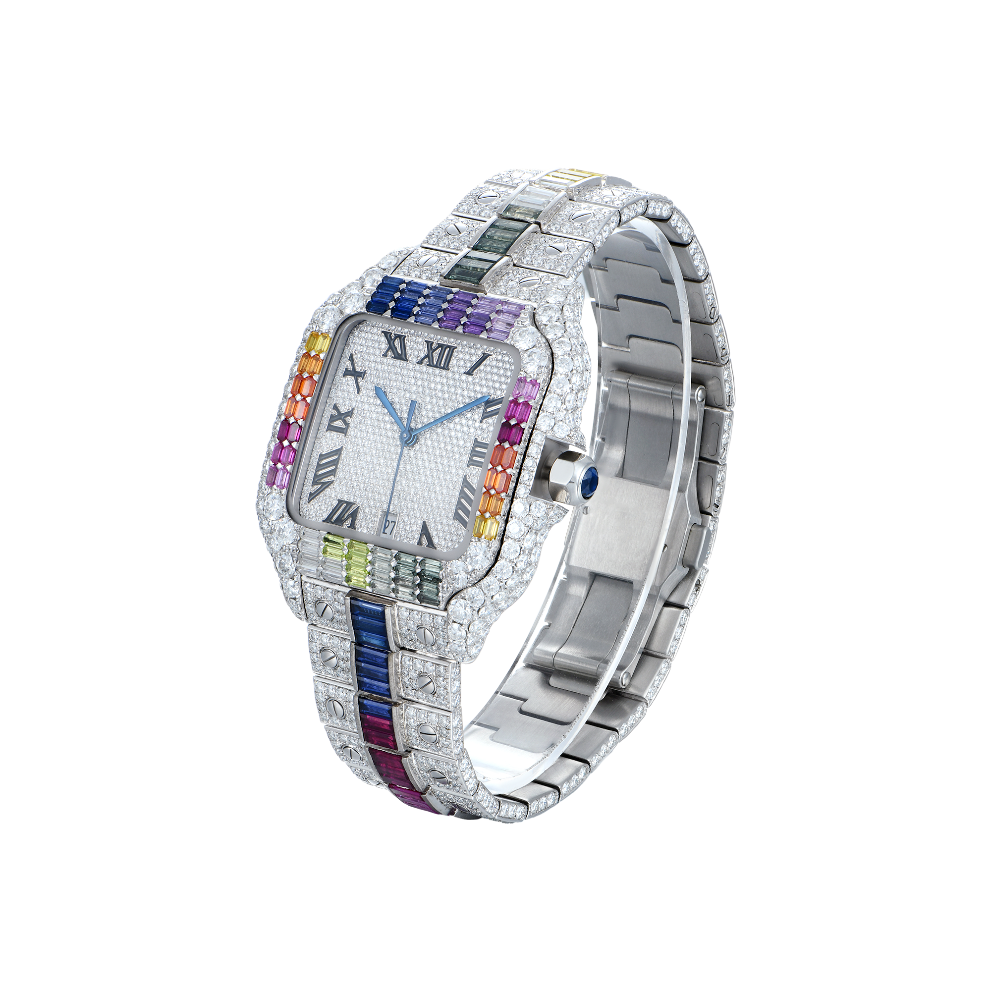 APORRO Premium Custom Ice VVS Moissanite Diamond Watch
