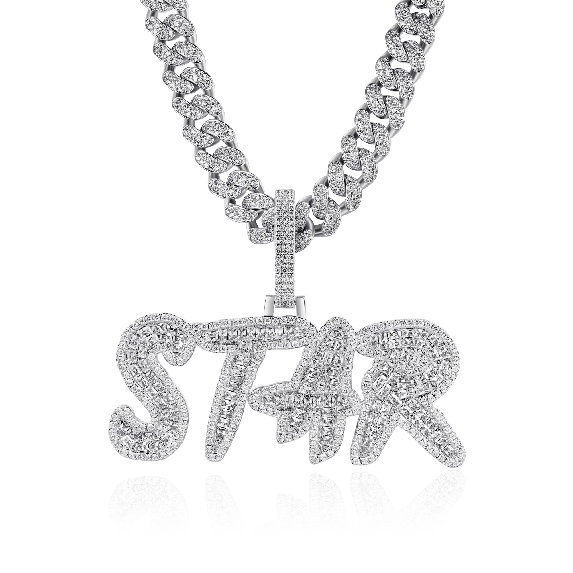 Custom Emerald Cut Coke Boys Font Pendant