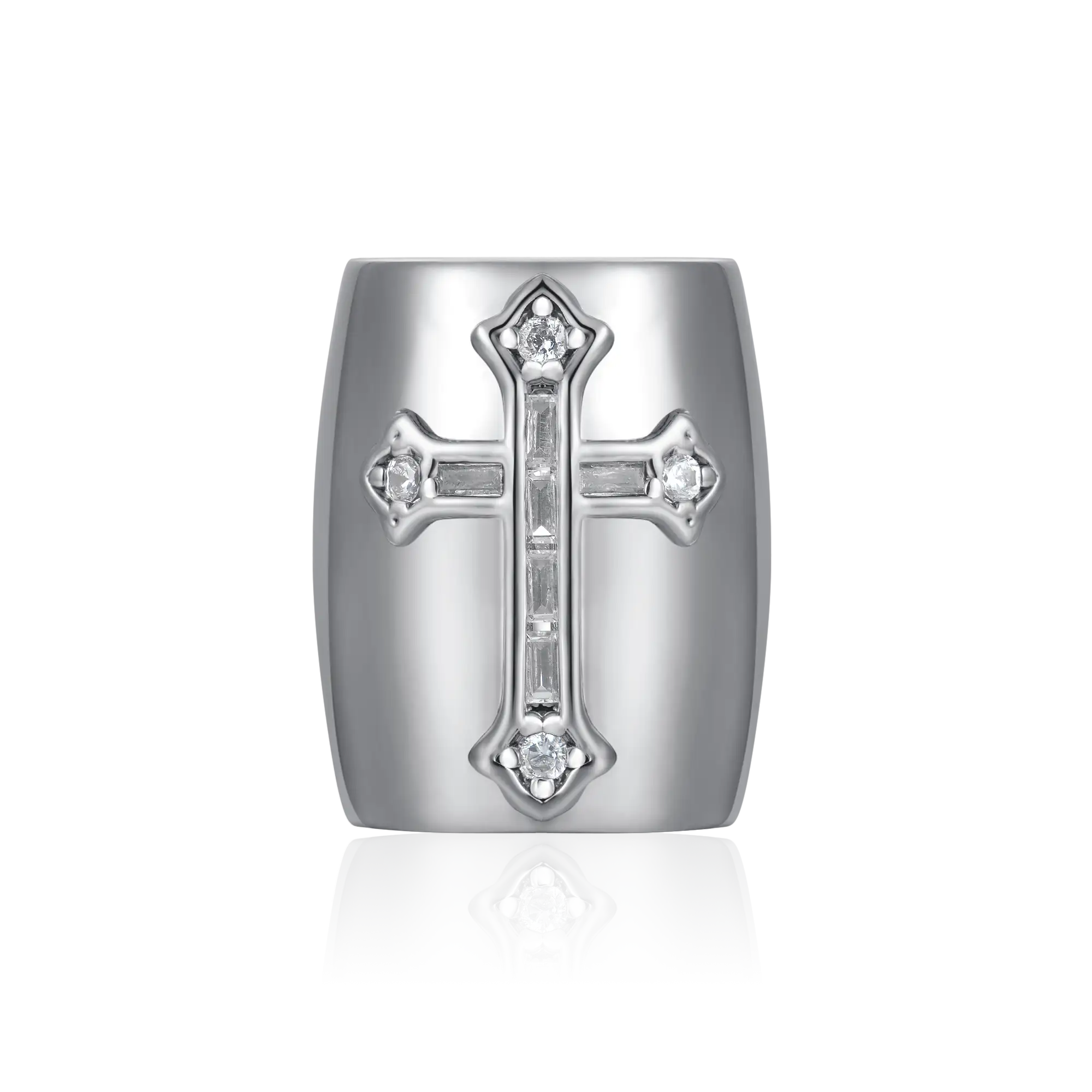 Iced Cross Hair Beads