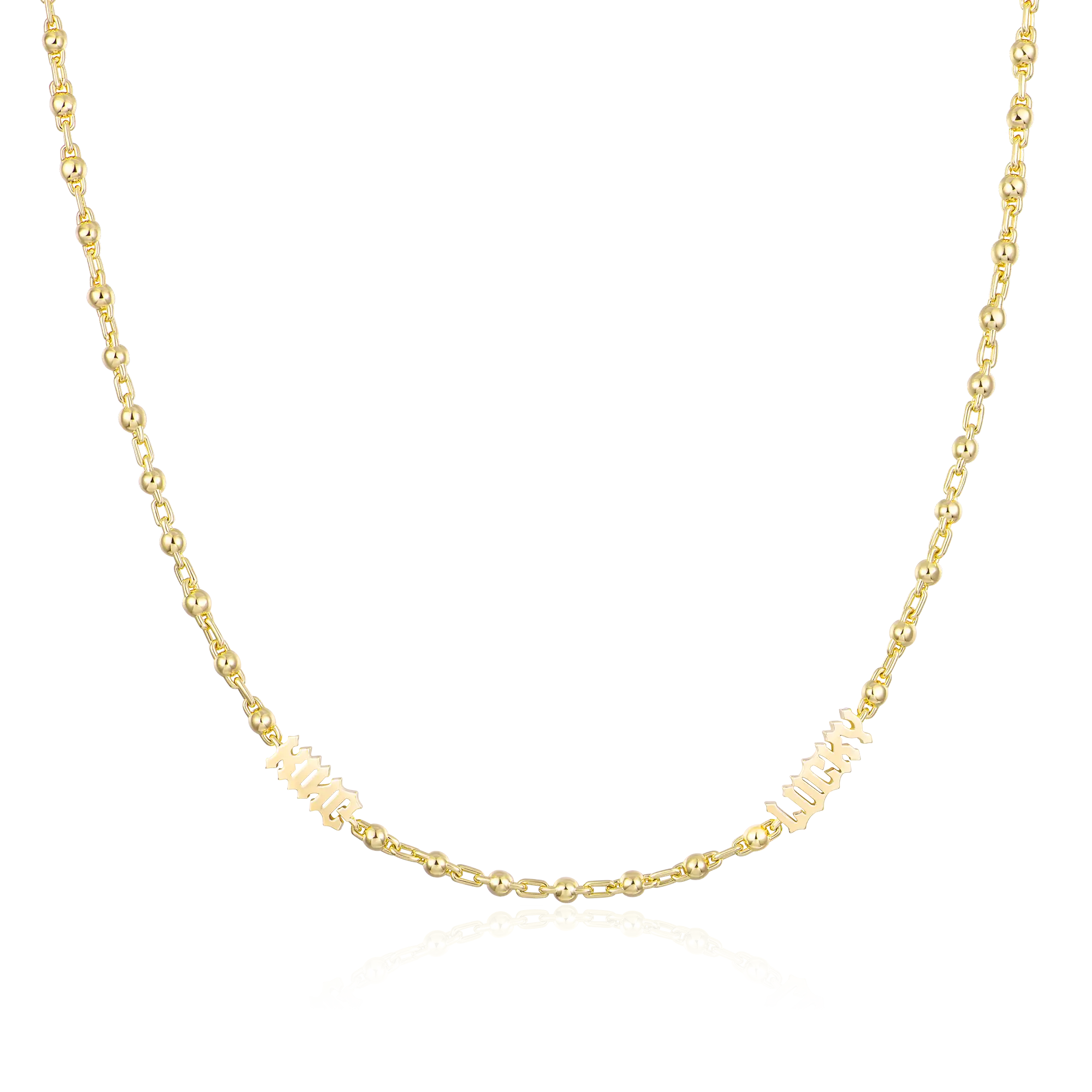 Custom Font/Name Round Ball Chain - 3mm