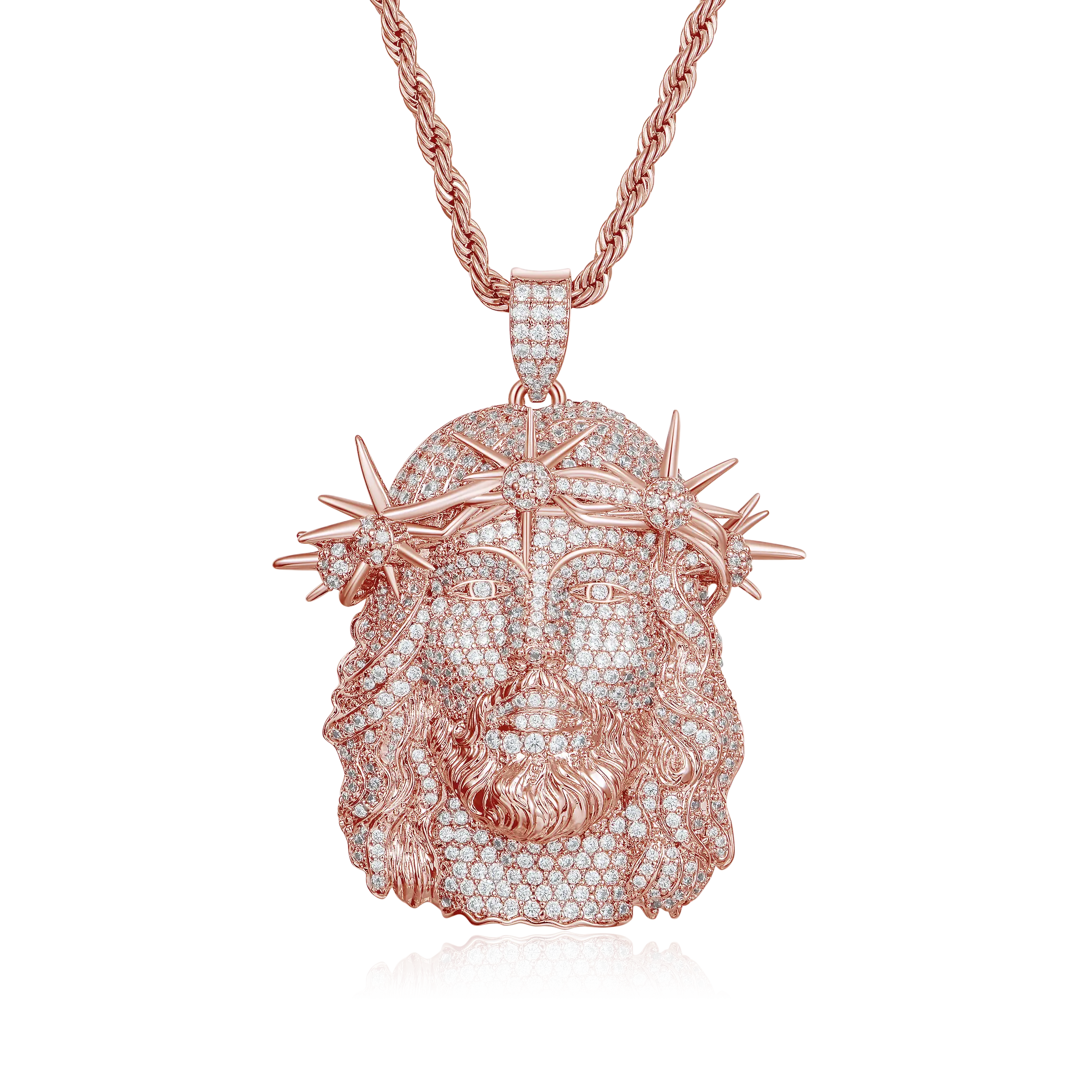 Jesus Piece Fully Iced Pendant