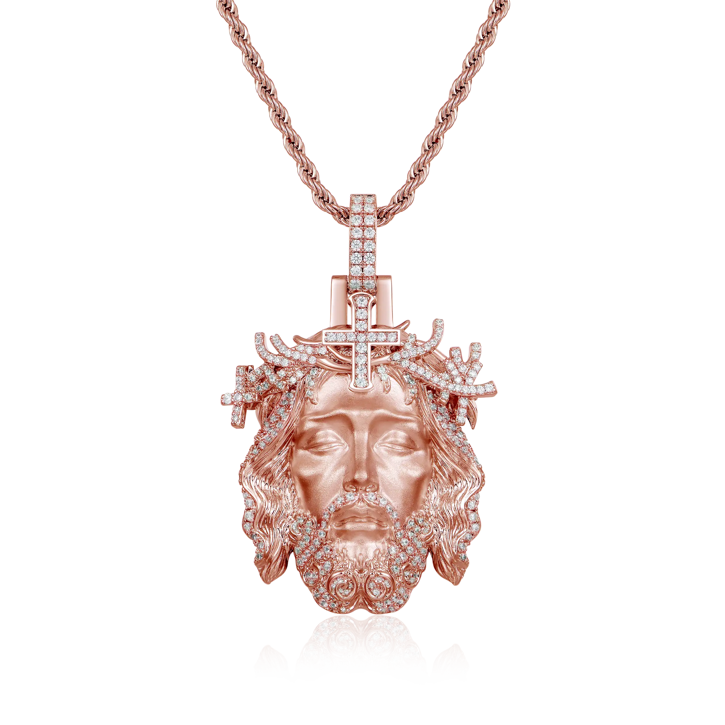 Moissanite Jesus Piece Iced Pendant