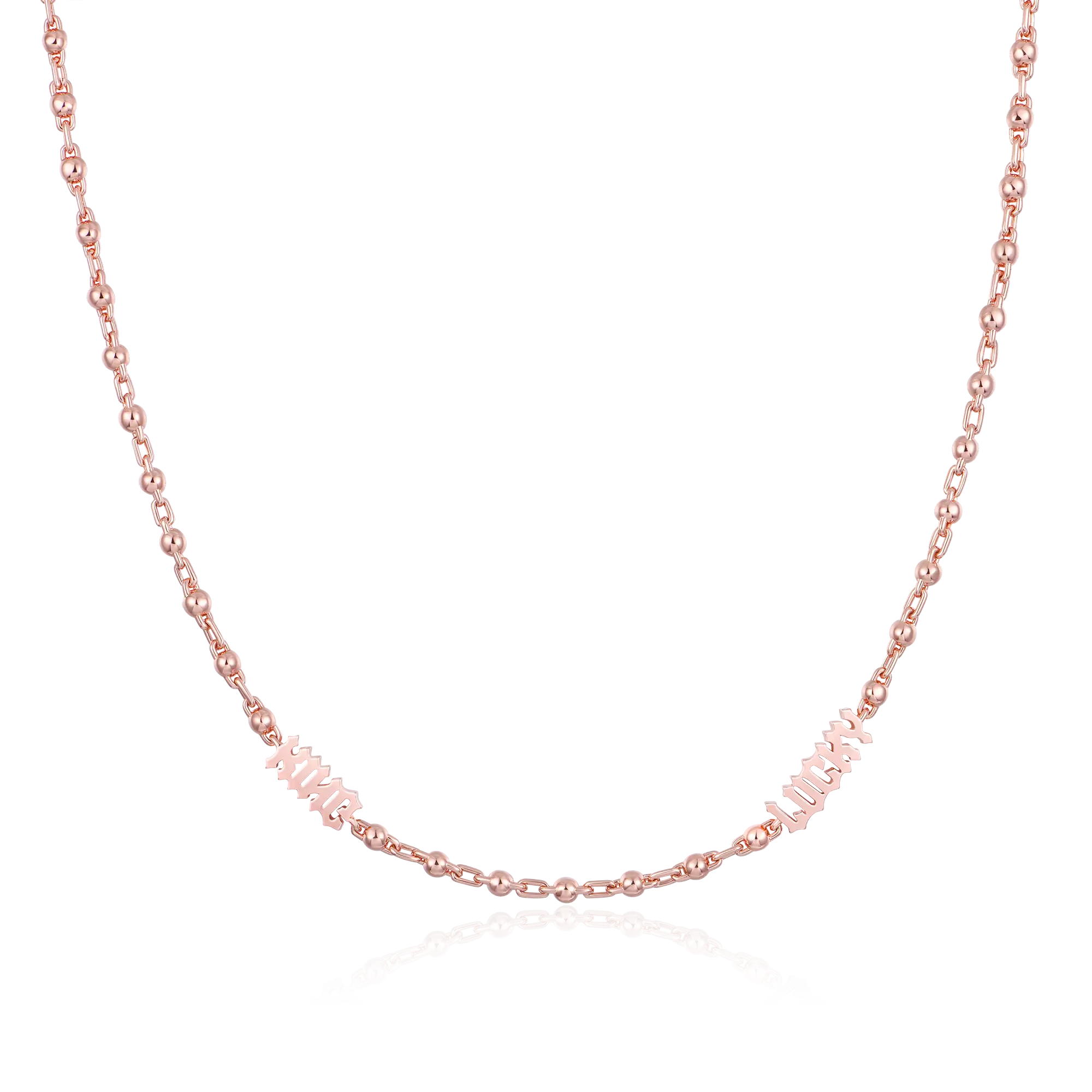 Custom Font/Name Round Ball Chain - 3mm