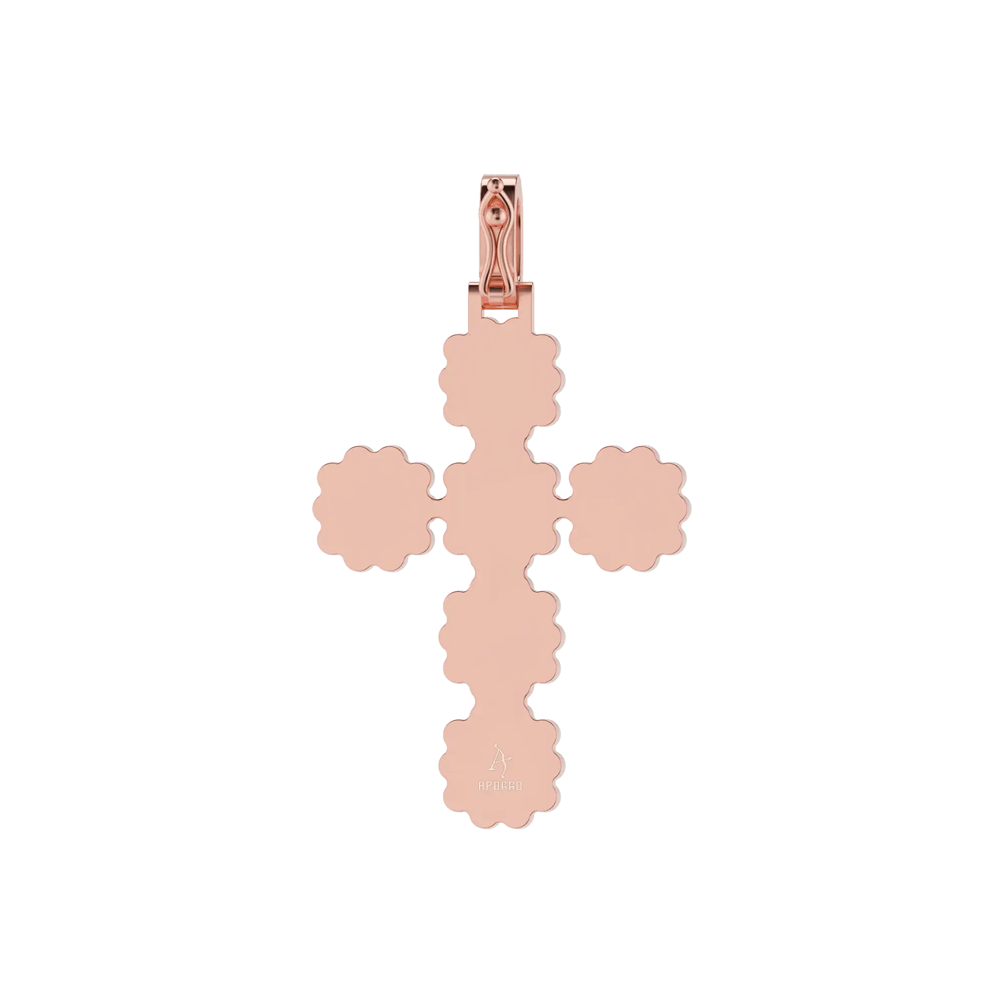 Women's Halo Pearl Canary Cross Pendant