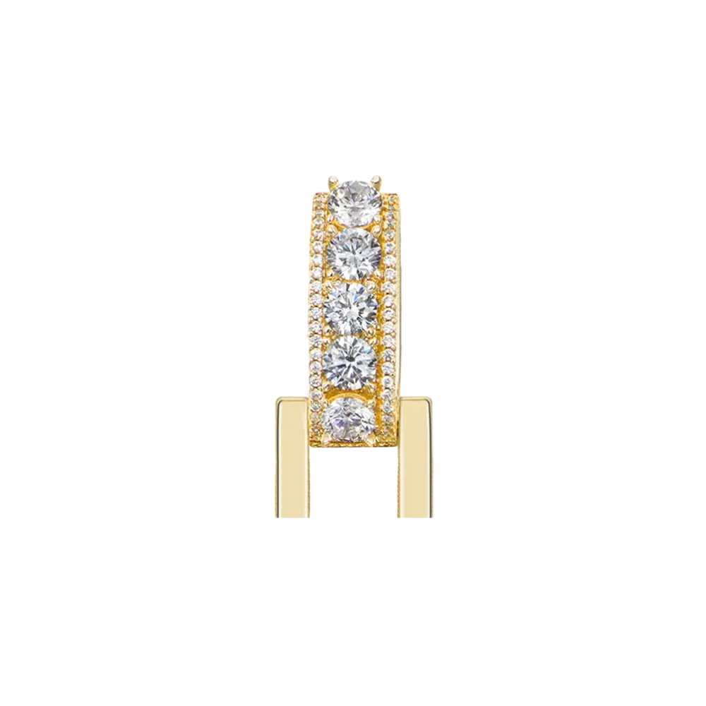 12mm Bail-Custom Radiant Layers Vertical Letter Pendant
