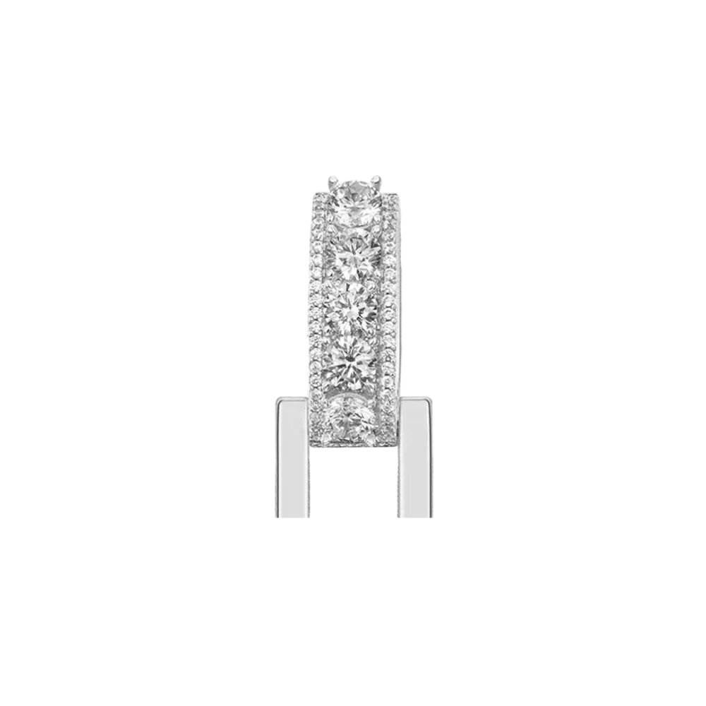 12mm Bail-Custom Radiant Layers Vertical Letter Pendant