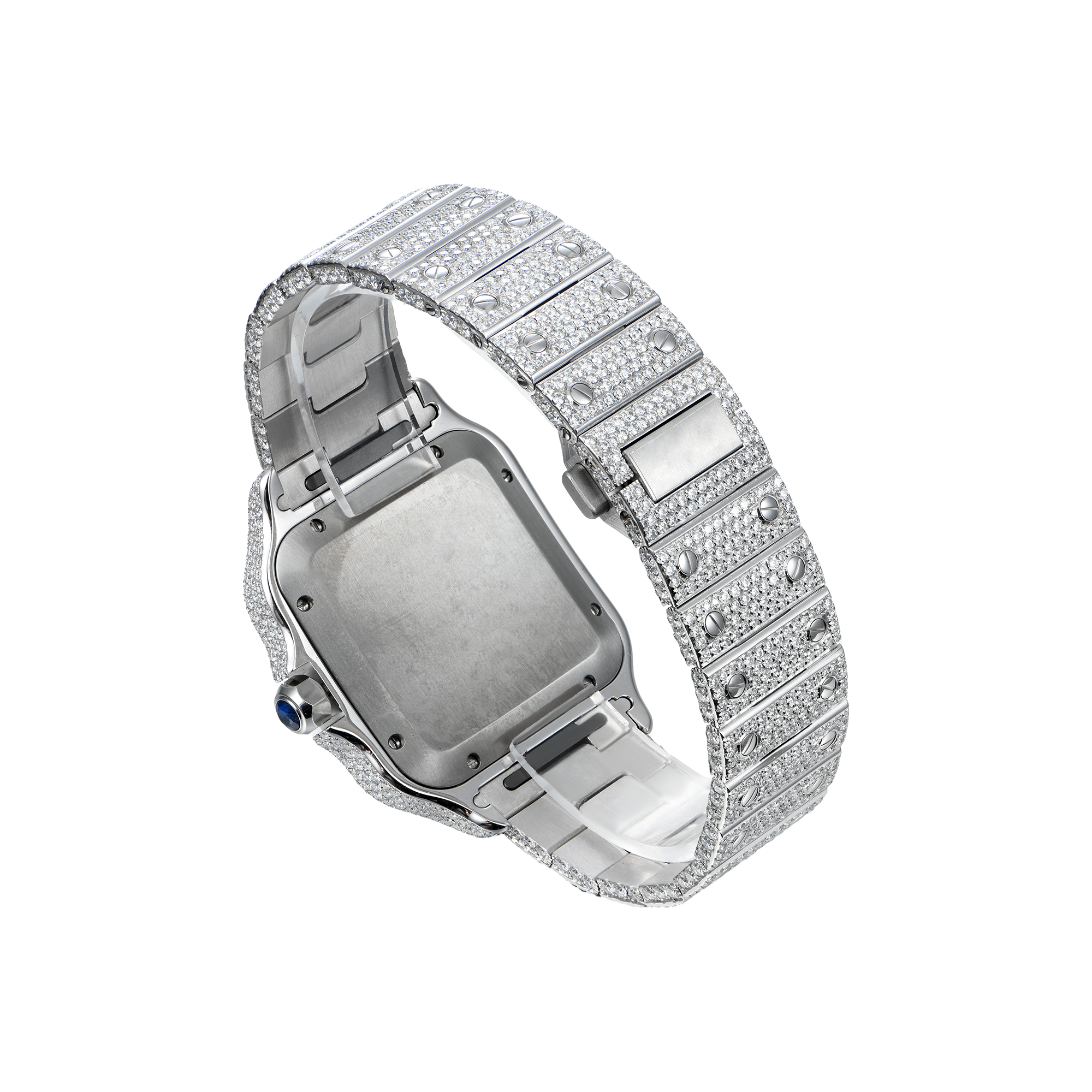 APORRO Premium Custom Iced VVS Moissanite Diamond Watch