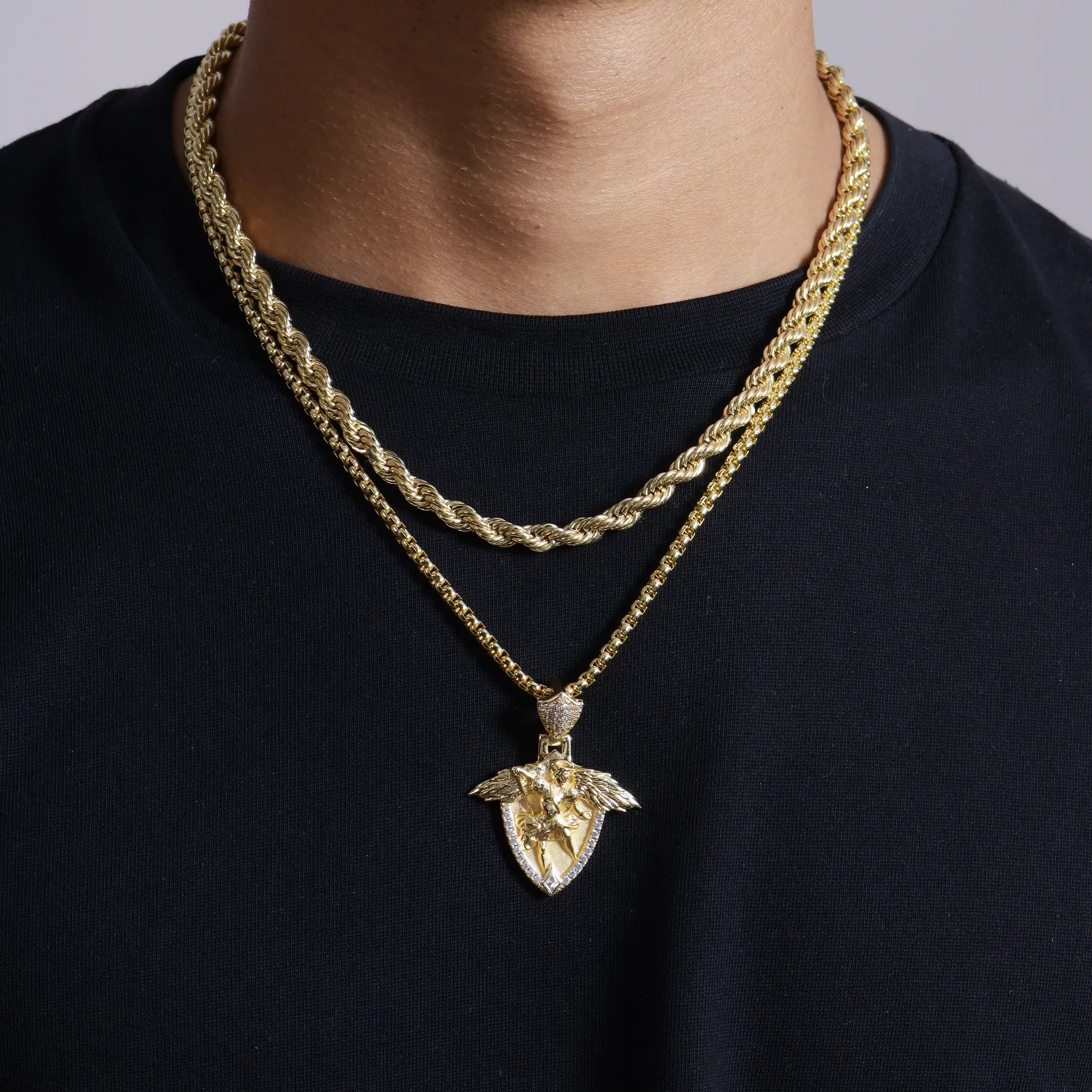 Archangel Shield Pendant - Medium