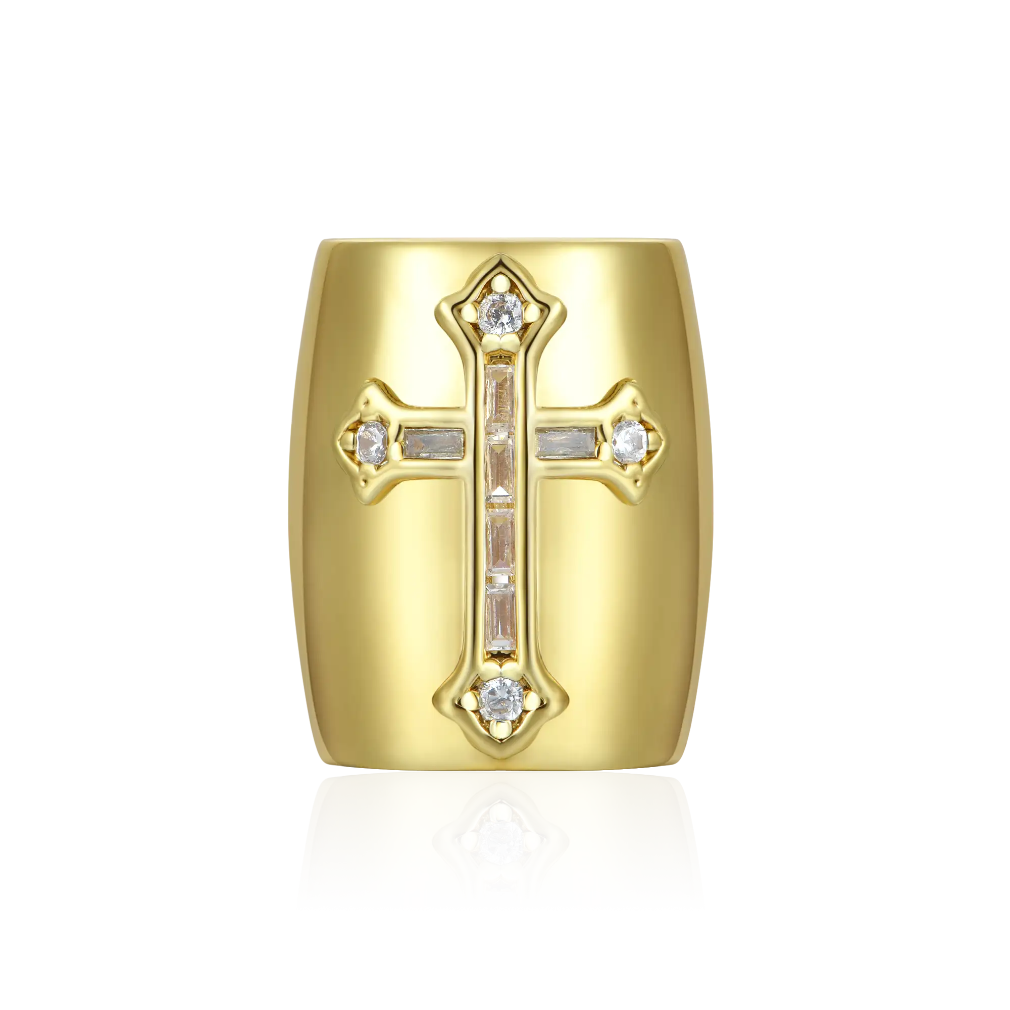 Iced Cross Hair Beads