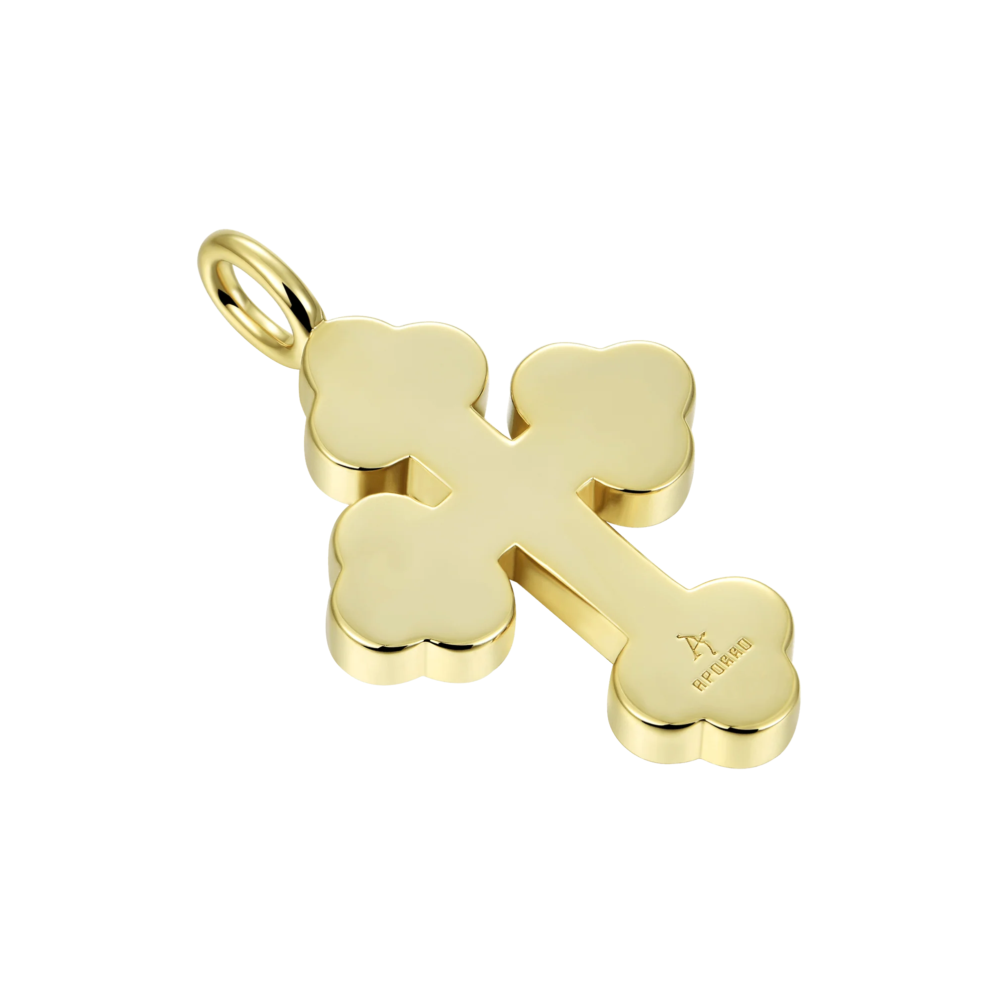 Round Cut Bottoni Cross Pendant