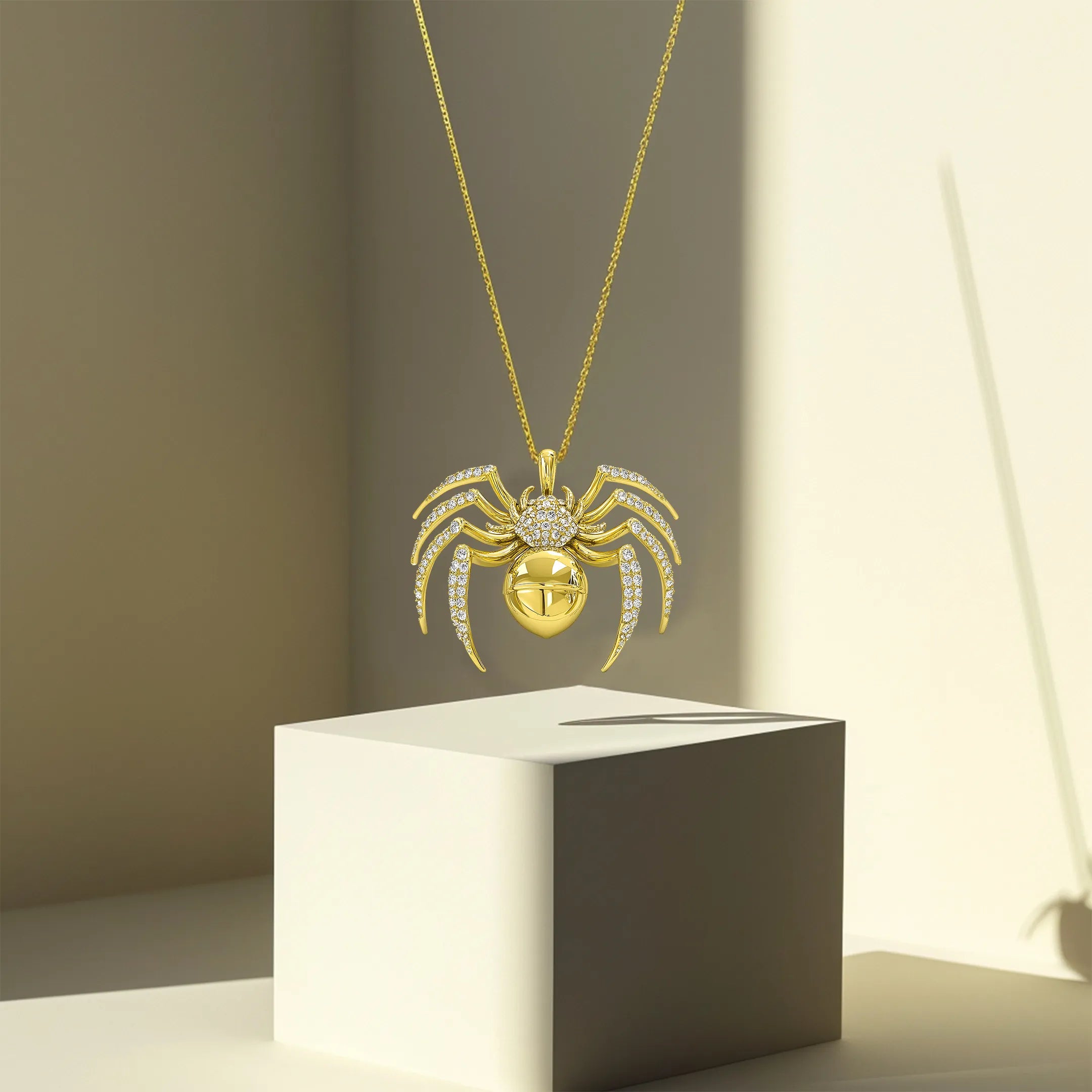 Moissanite Venom Spider Pendant