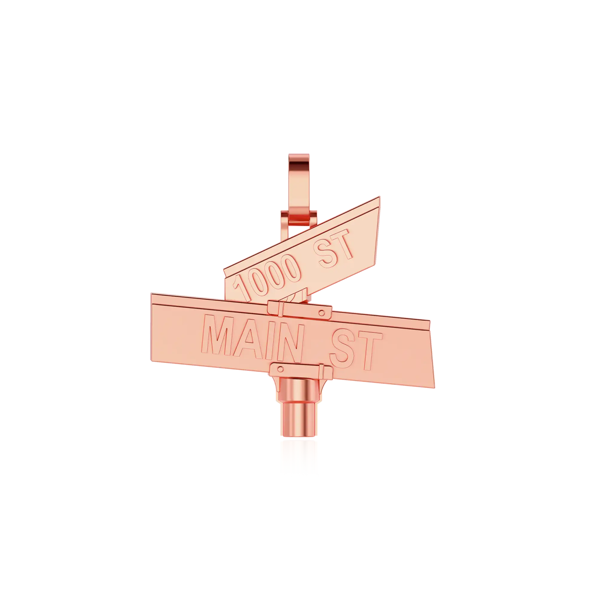 Custom Plain Street Sign Pendant