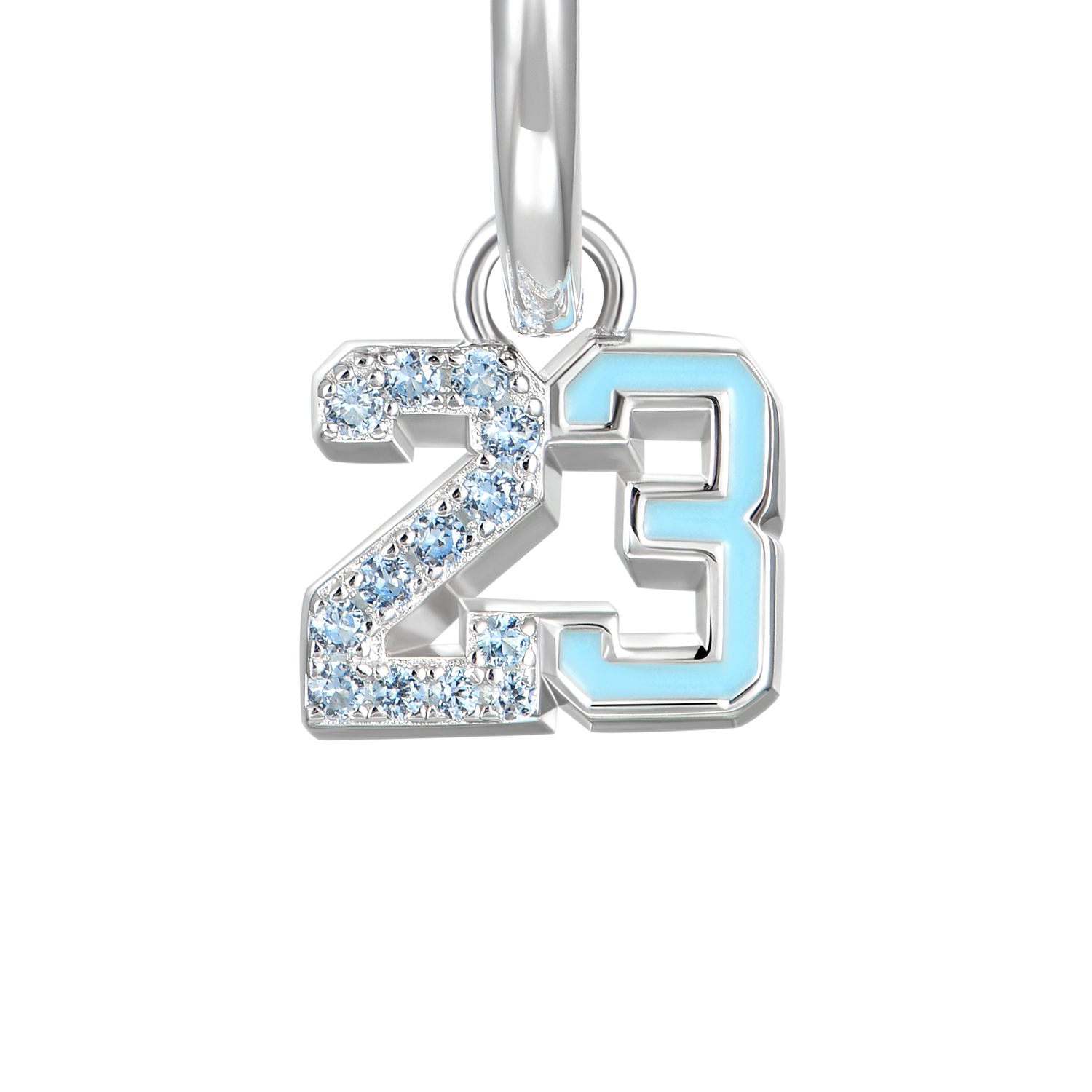 Number 23 Dangly Earring-Single