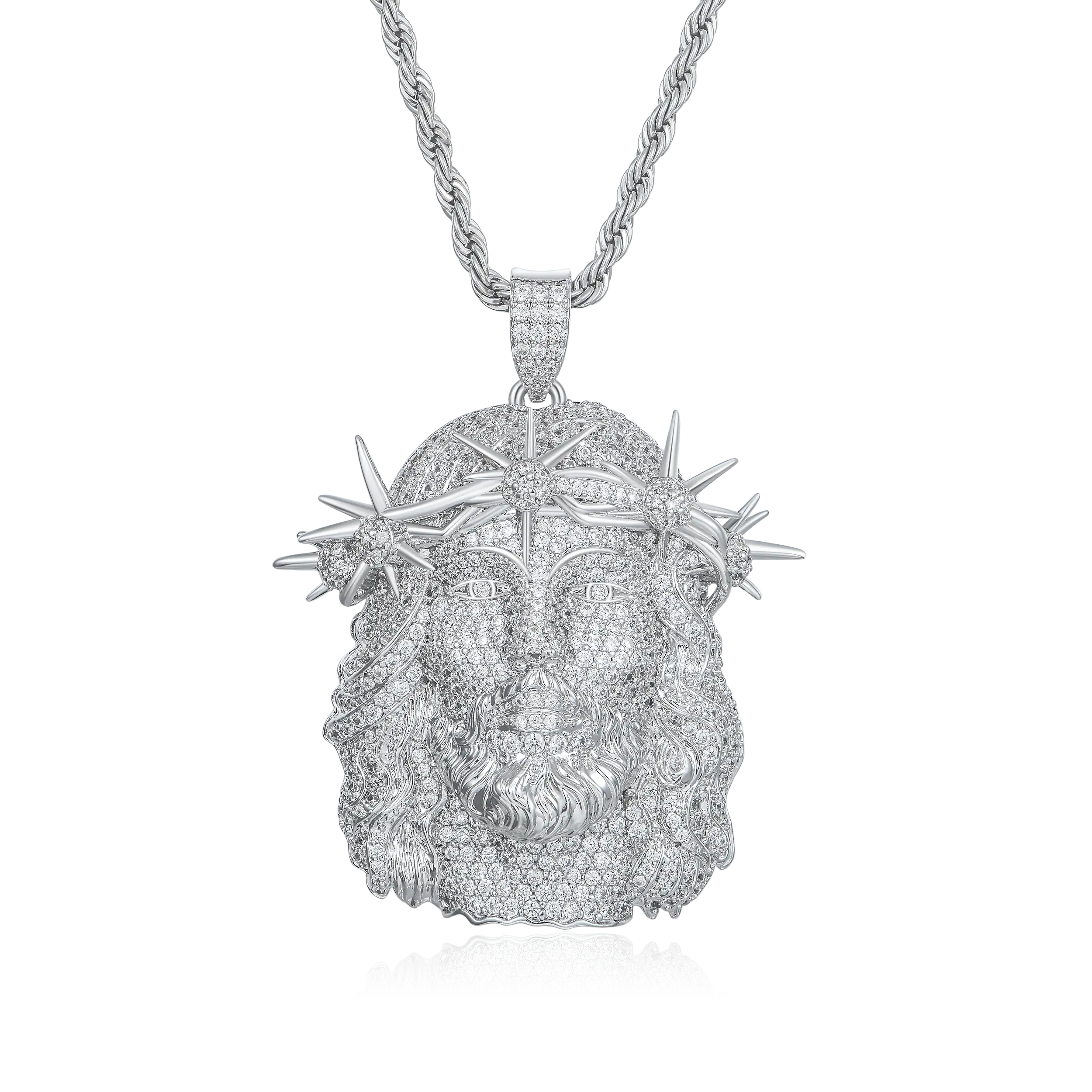 Women's Jesus Fully Piece Iced Pendant