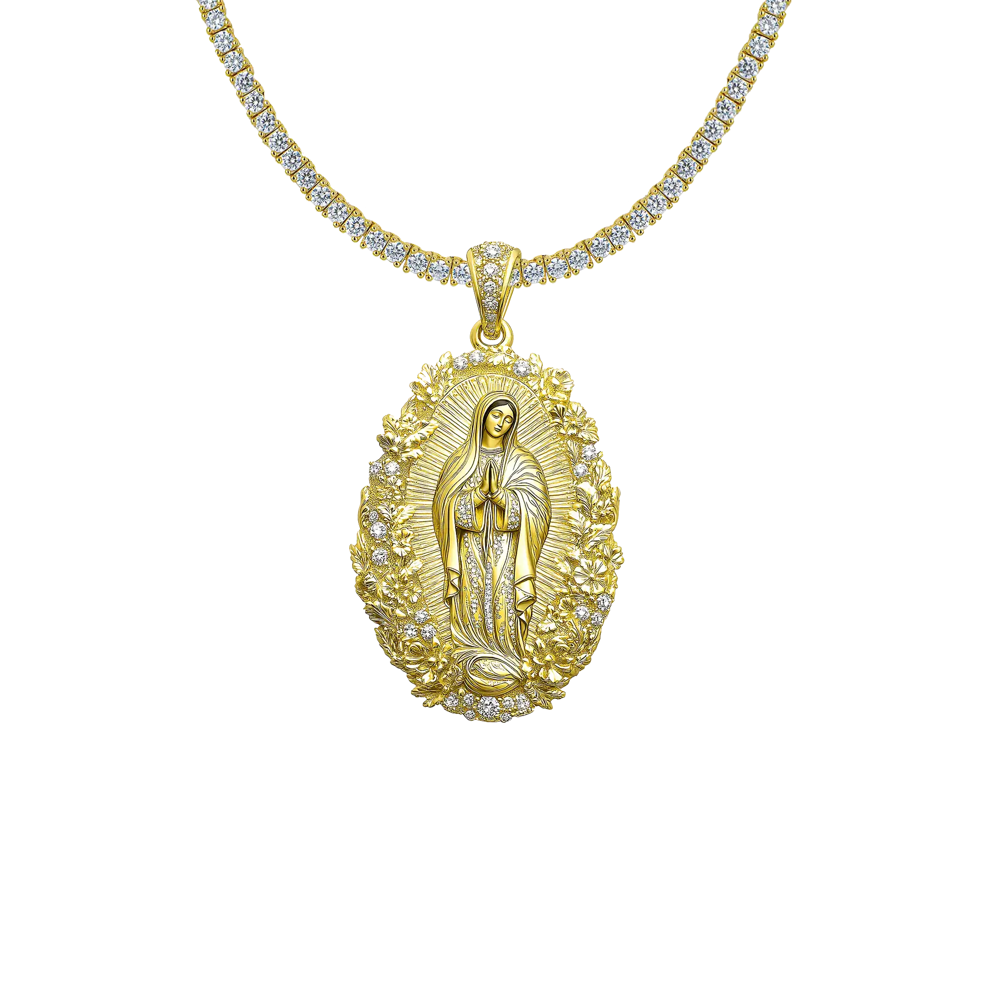 Divine Elegance Mary Pendant & Chain Set