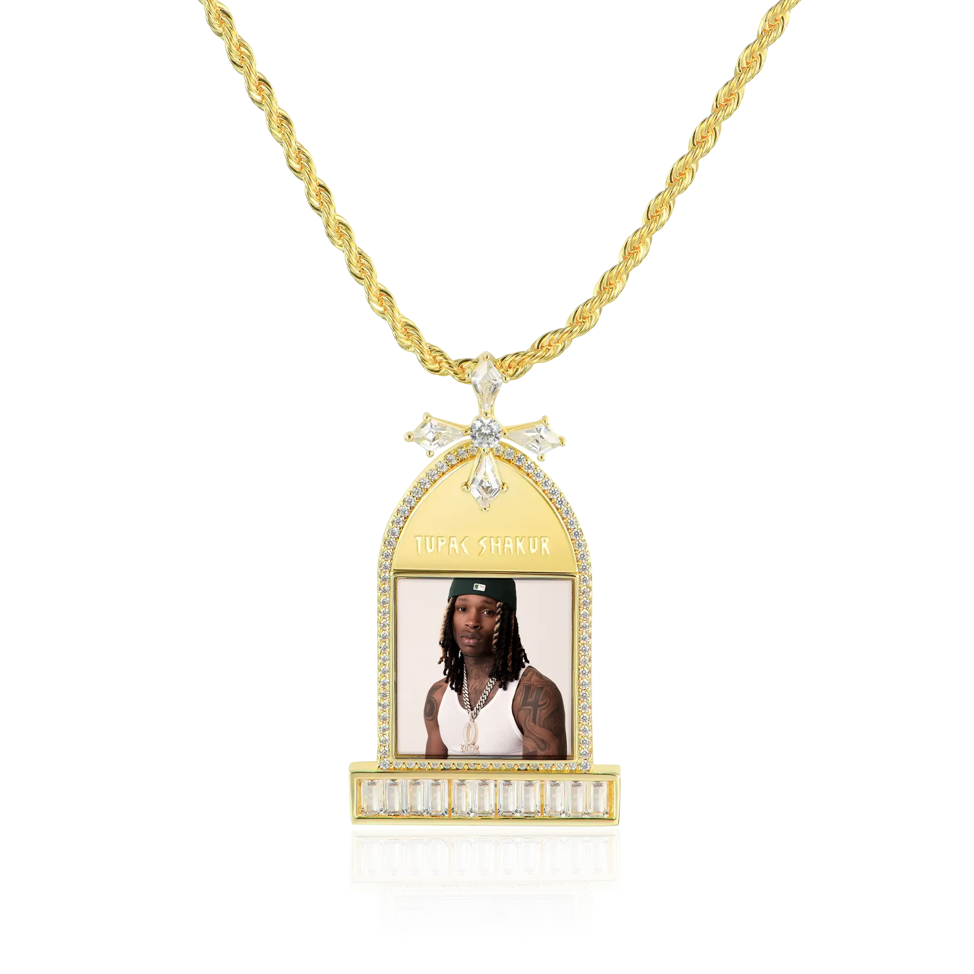 Custom Tombstone Photo Pendant