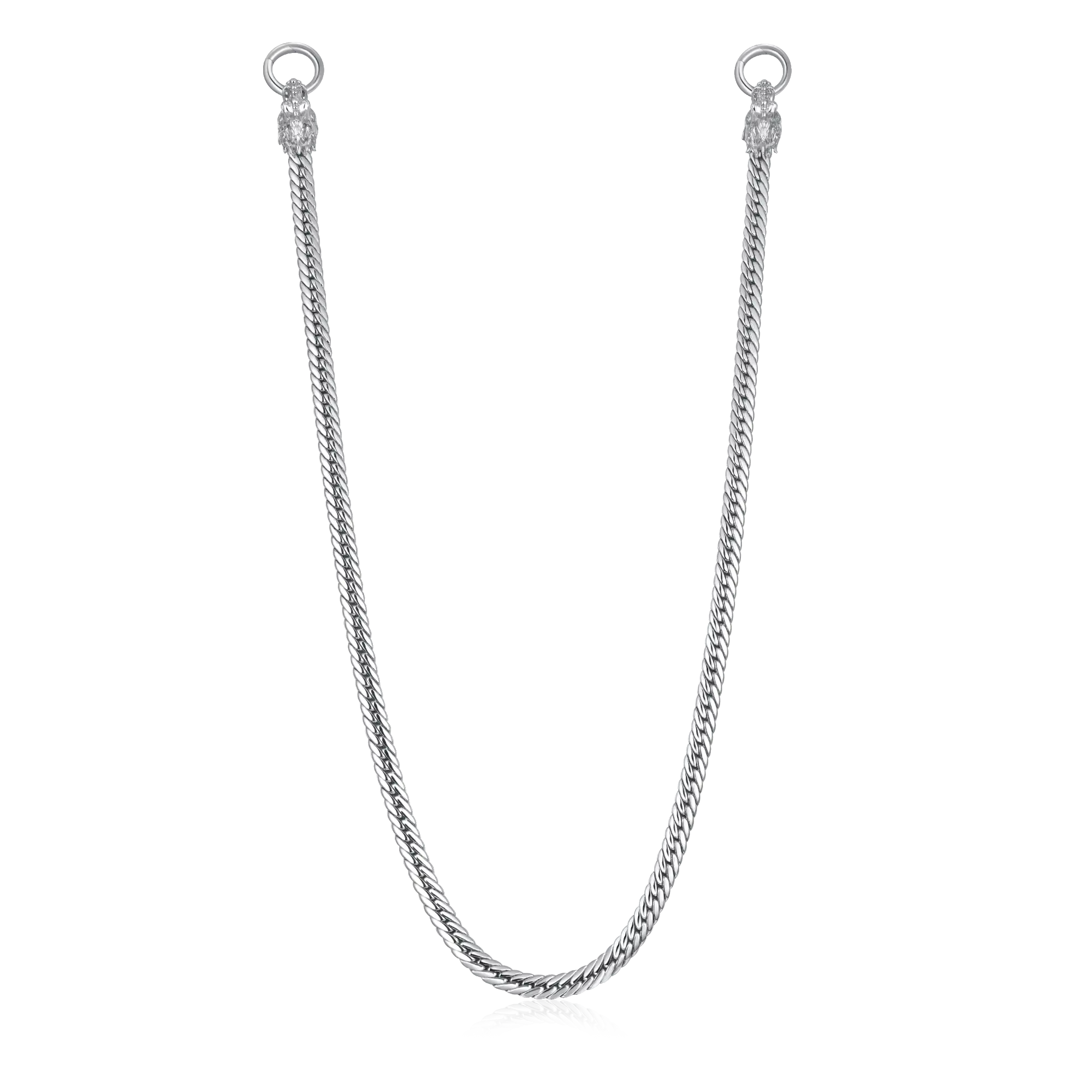 WONG Double Dragon Miami Cuban Chain & Wallet Chain - 8mm