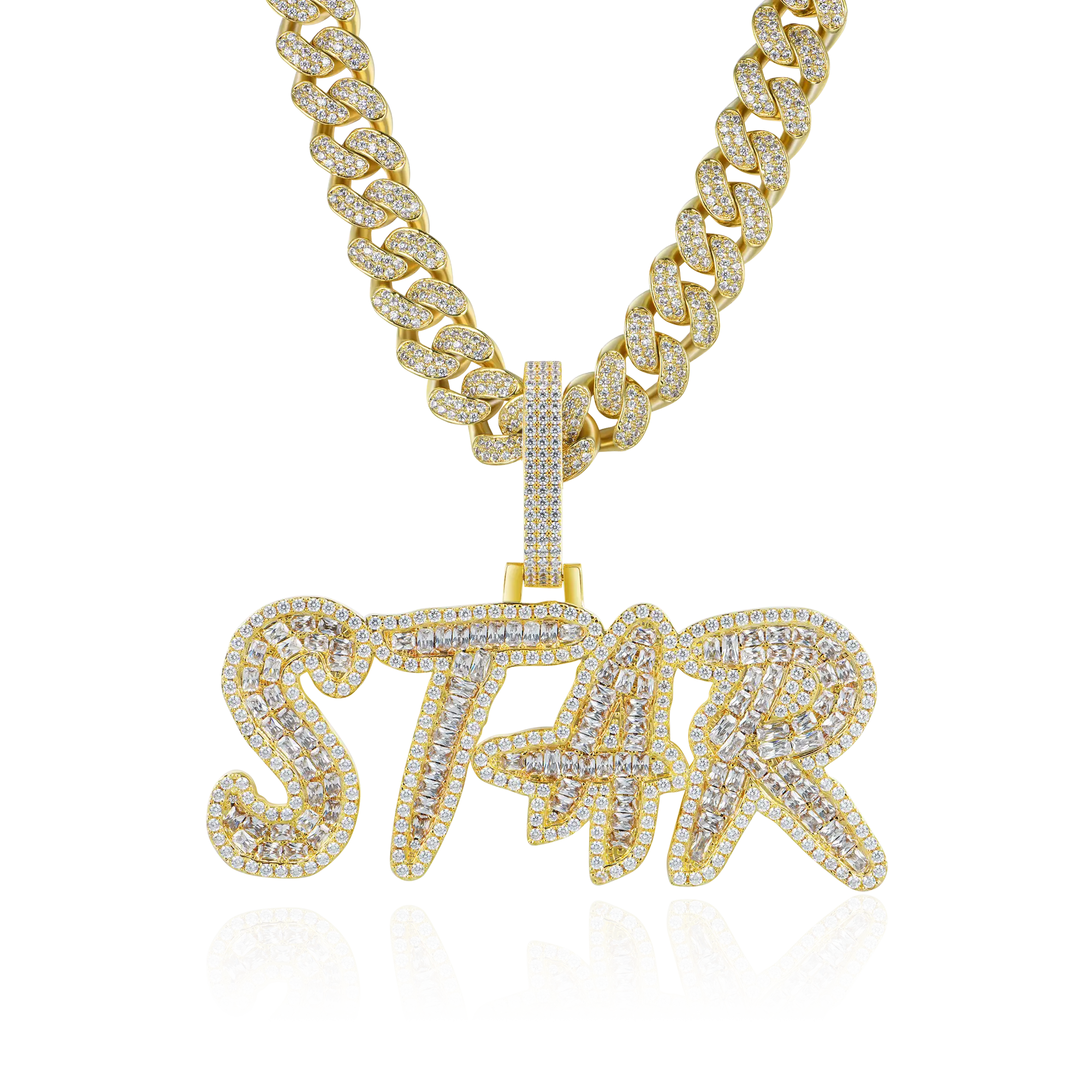 Custom Emerald Cut Coke Boys Font Pendant