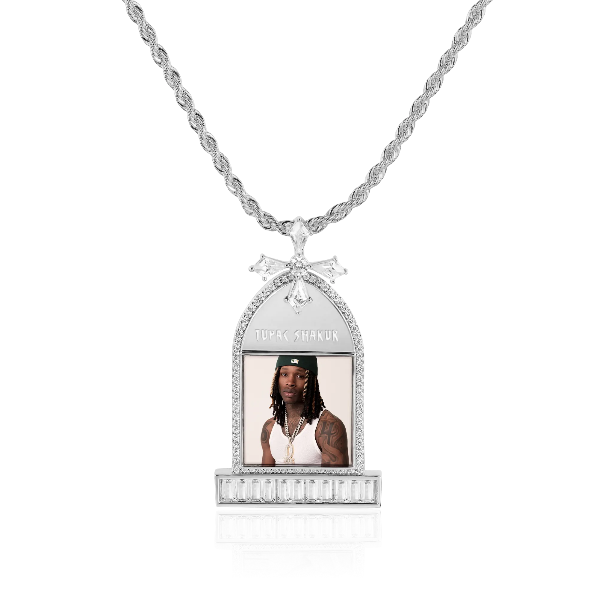 Custom Tombstone Photo Pendant
