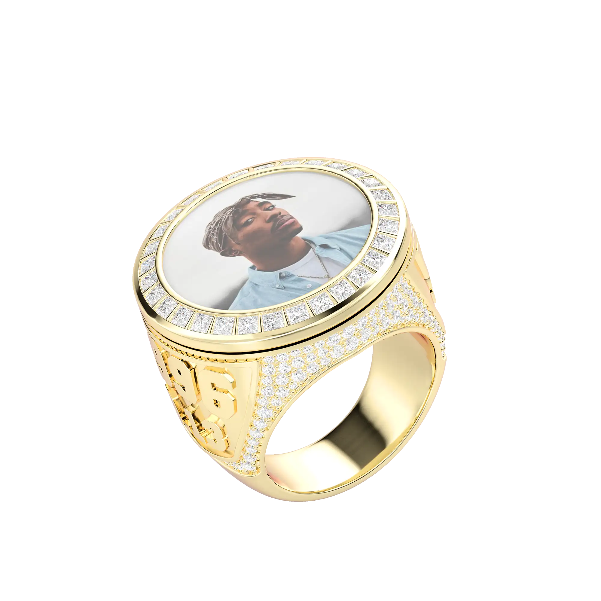 Custom Rotating Photo Championship Ring