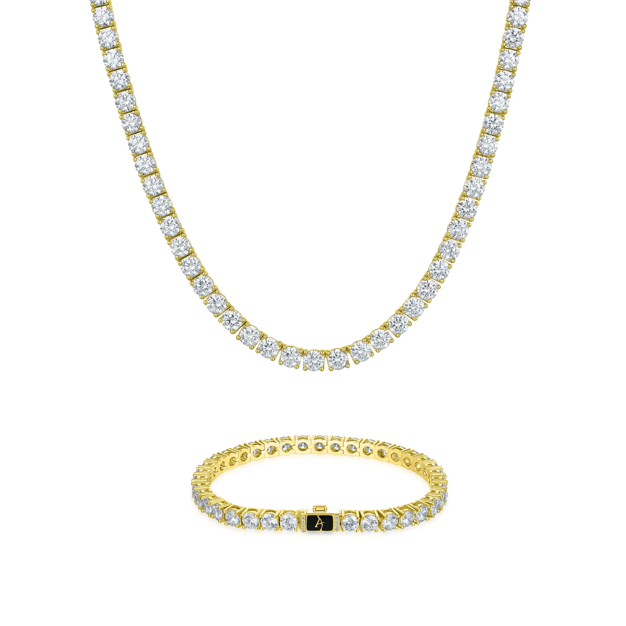 5mm Tennis Chain and Bracelet Gift Set