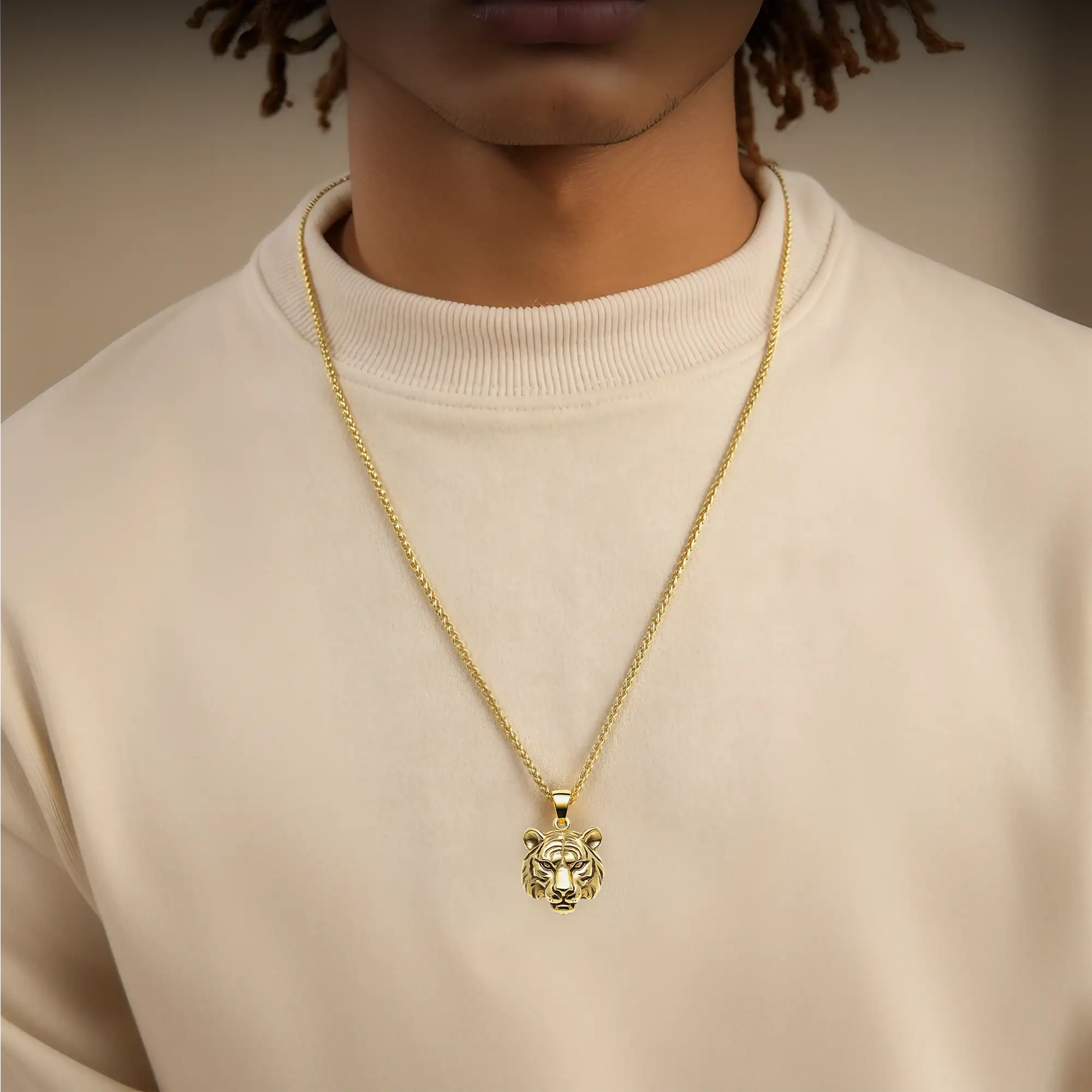 Regal Tiger Pendant - Style 3
