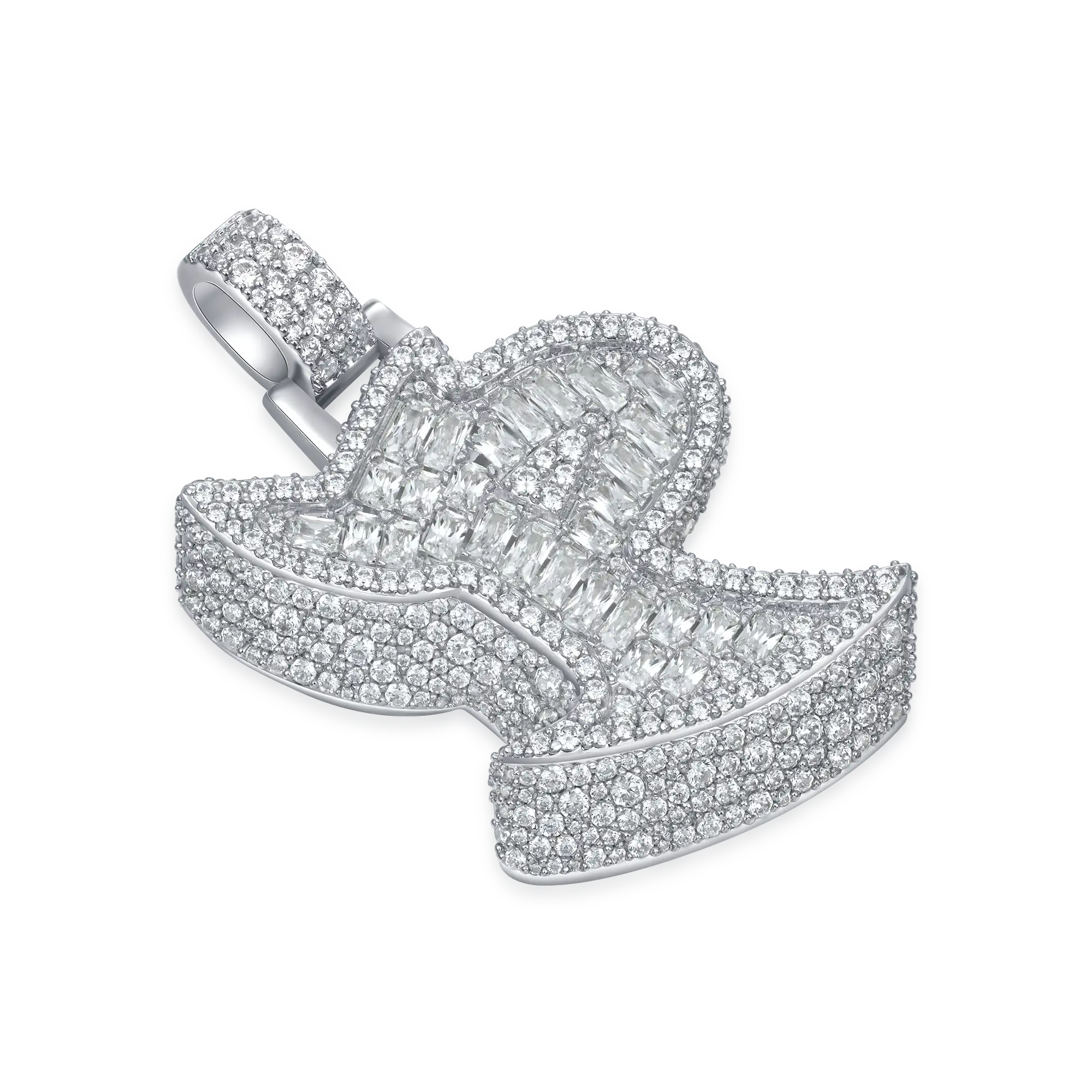 Custom 3D Bold Graffiti Font Letter Pendant - 38mm