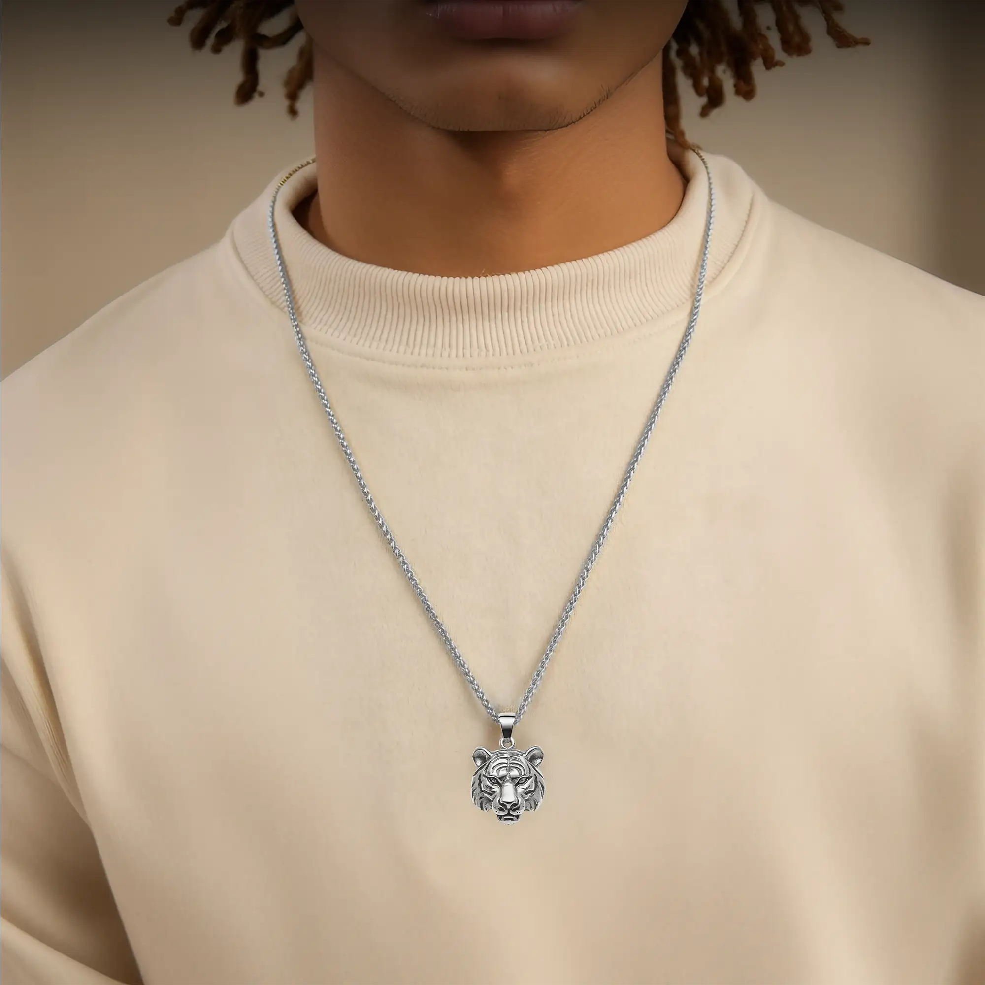 Regal Tiger Pendant - Style 3