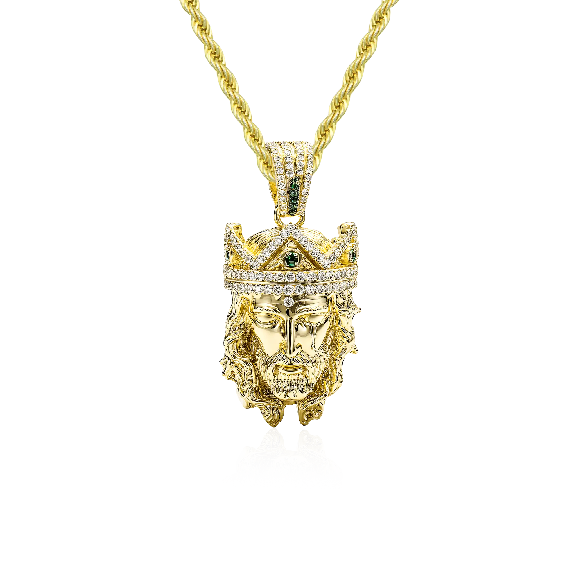 Crowned in Mercy Jesus Pendant - 38mm