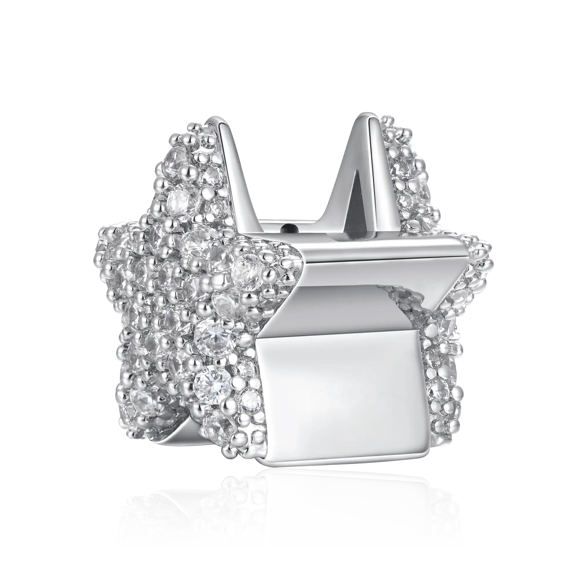 Iced Heart & Pentagram Hair Beads