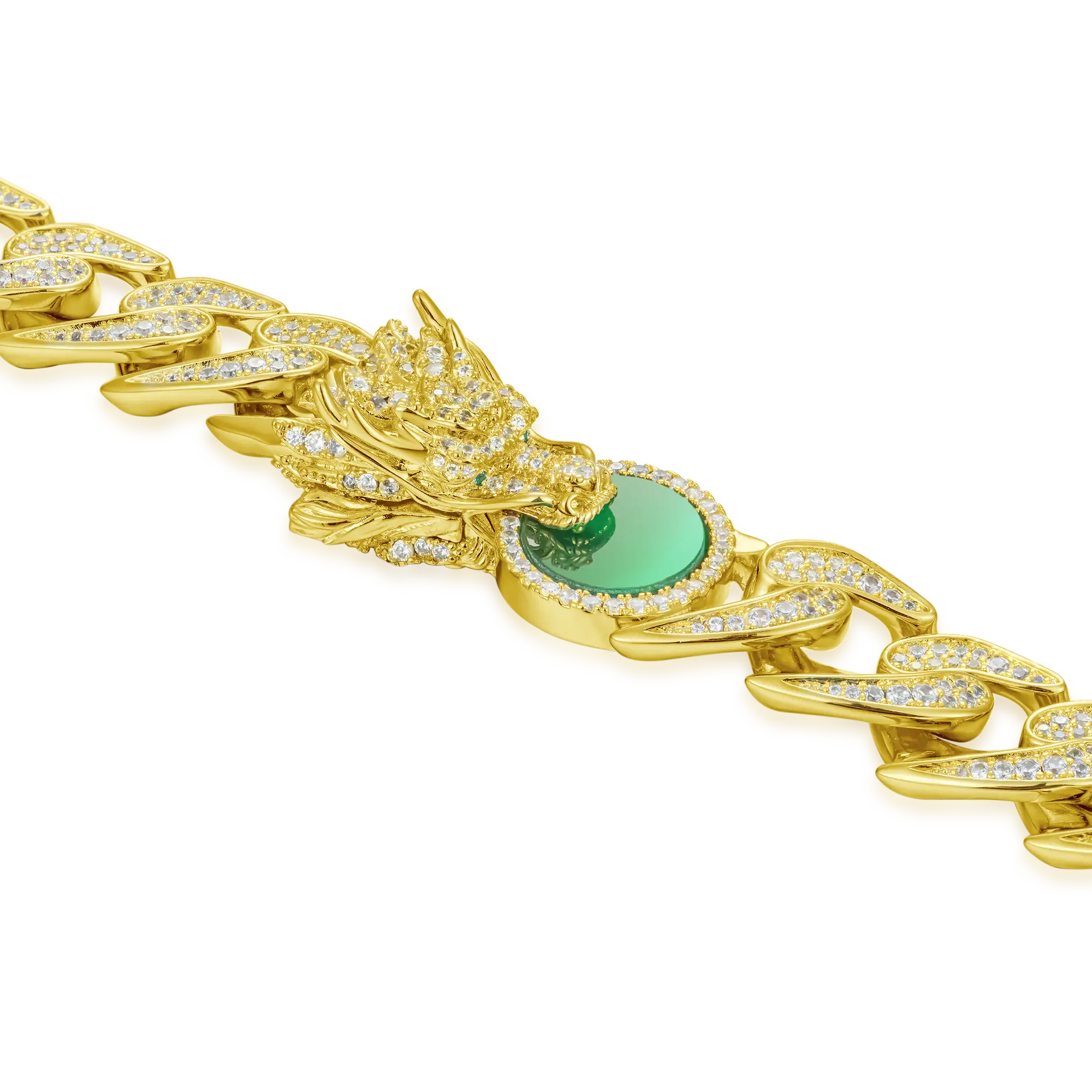 WONG Ⅱ Ridge Iced Out Cuban Chain - 12mm