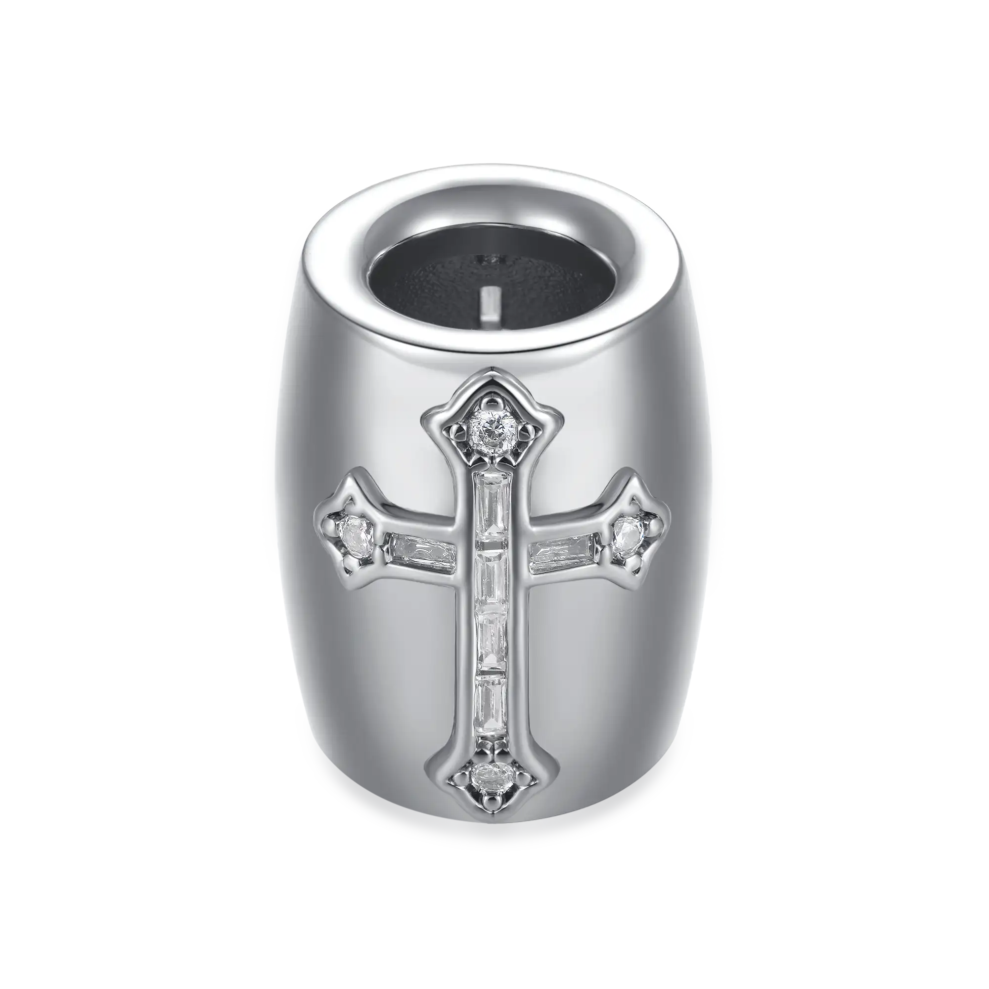 Iced Cross Hair Beads