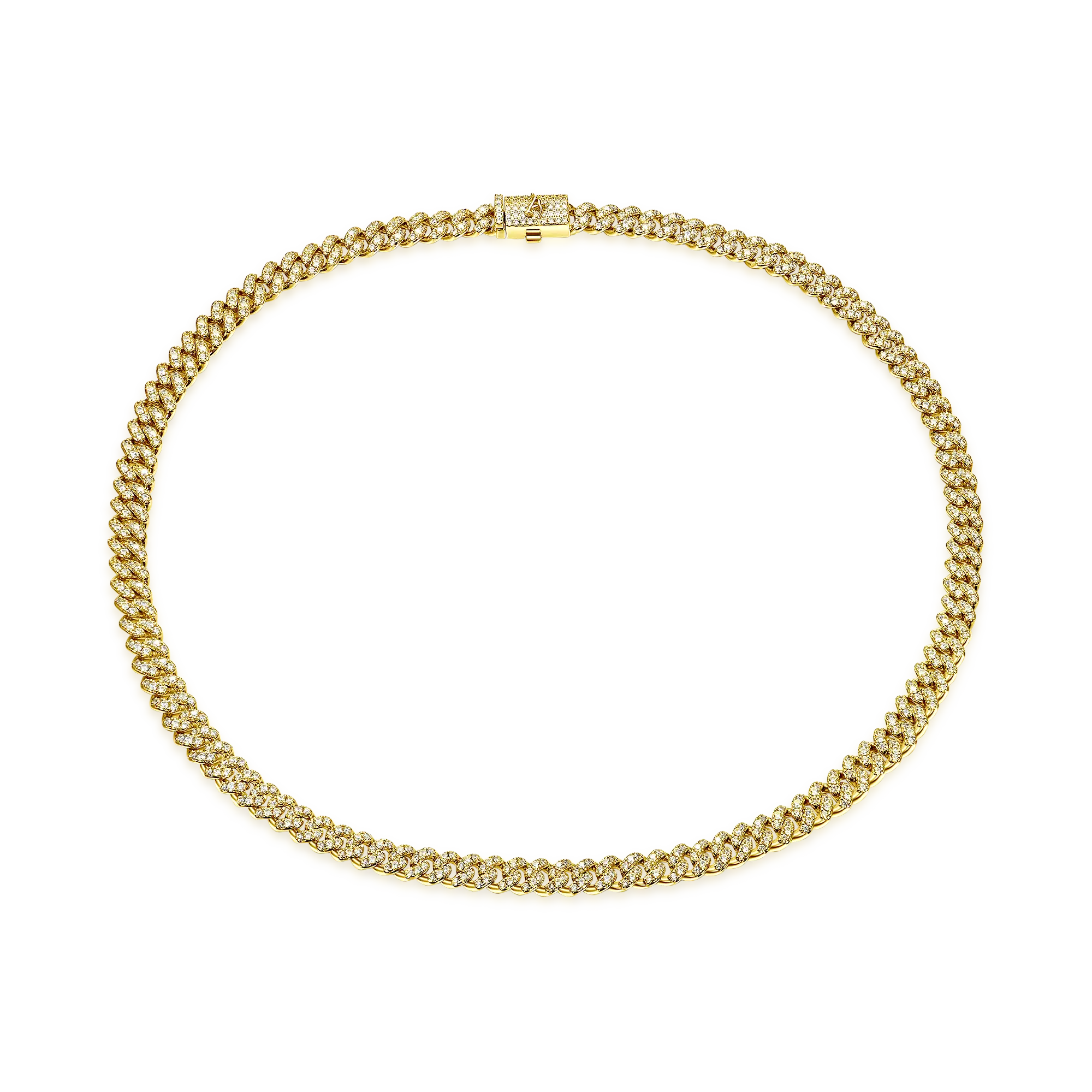 Micro Round Cut Cuban Link Chain - 6mm