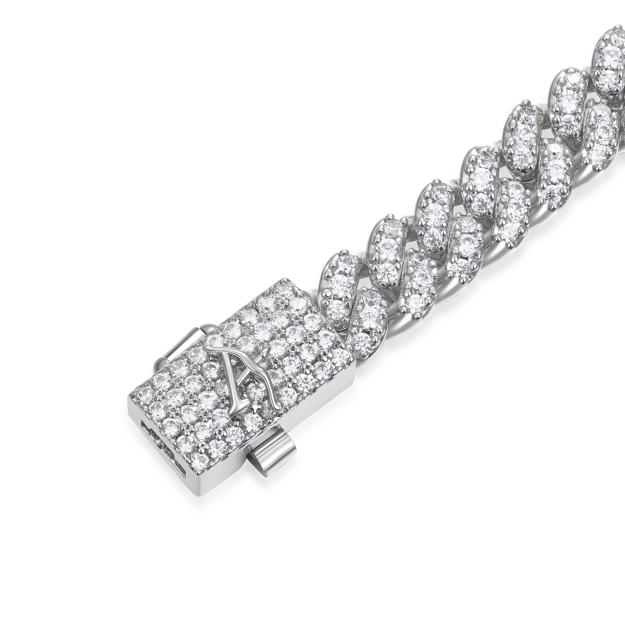 Women's Round Cut Cuban Link Bracelet - 6mm