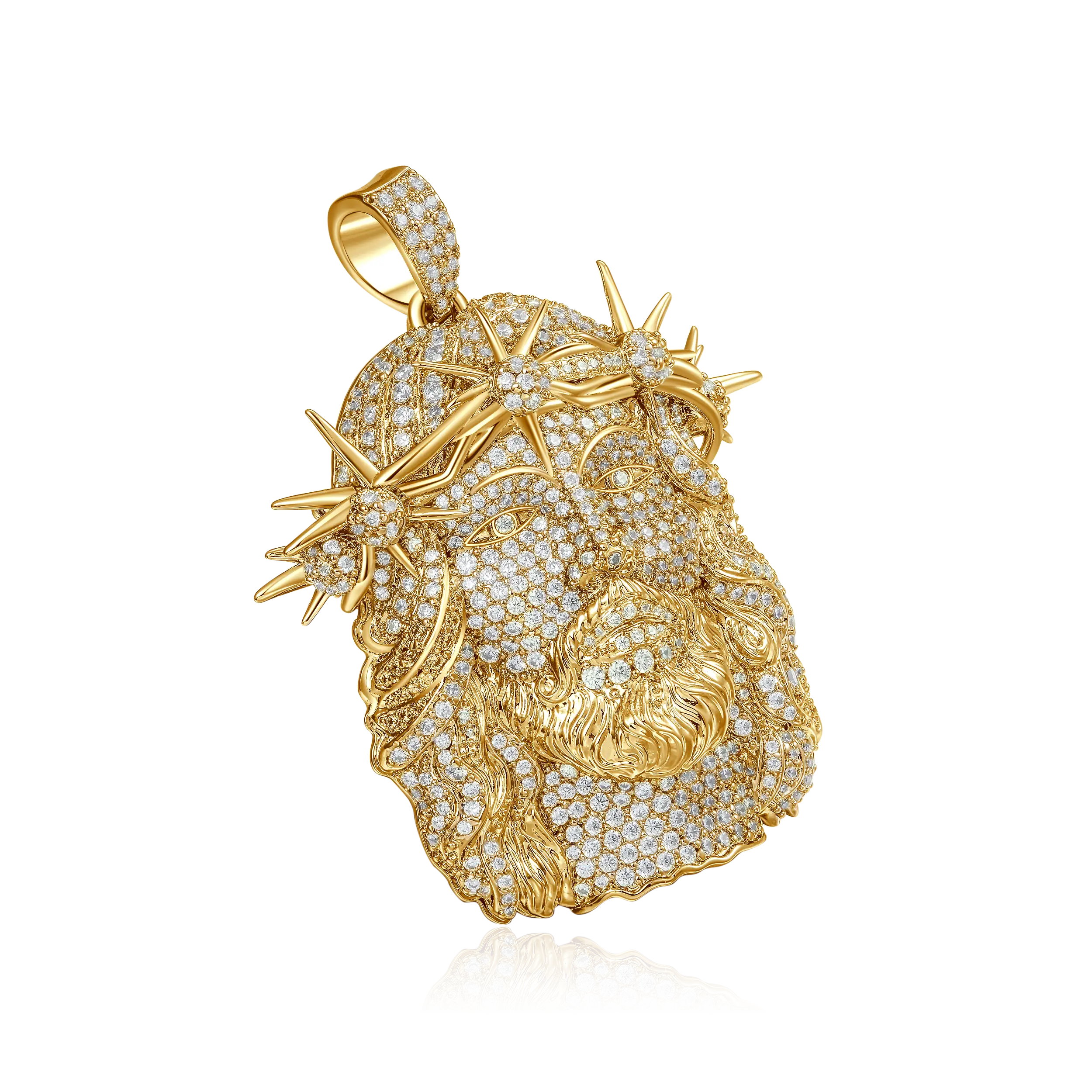 Women's Jesus Fully Piece Iced Pendant
