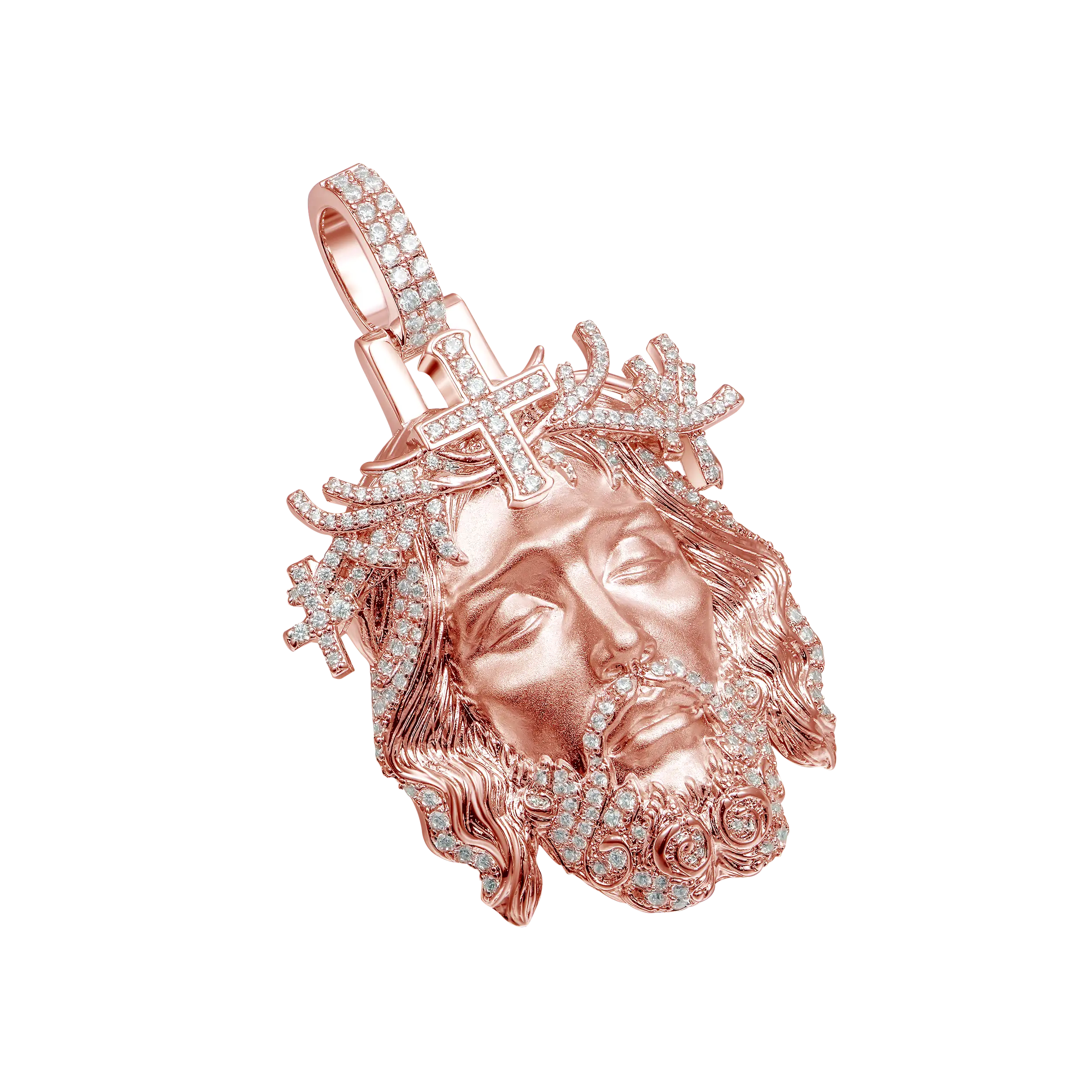 Moissanite Jesus Piece Iced Pendant