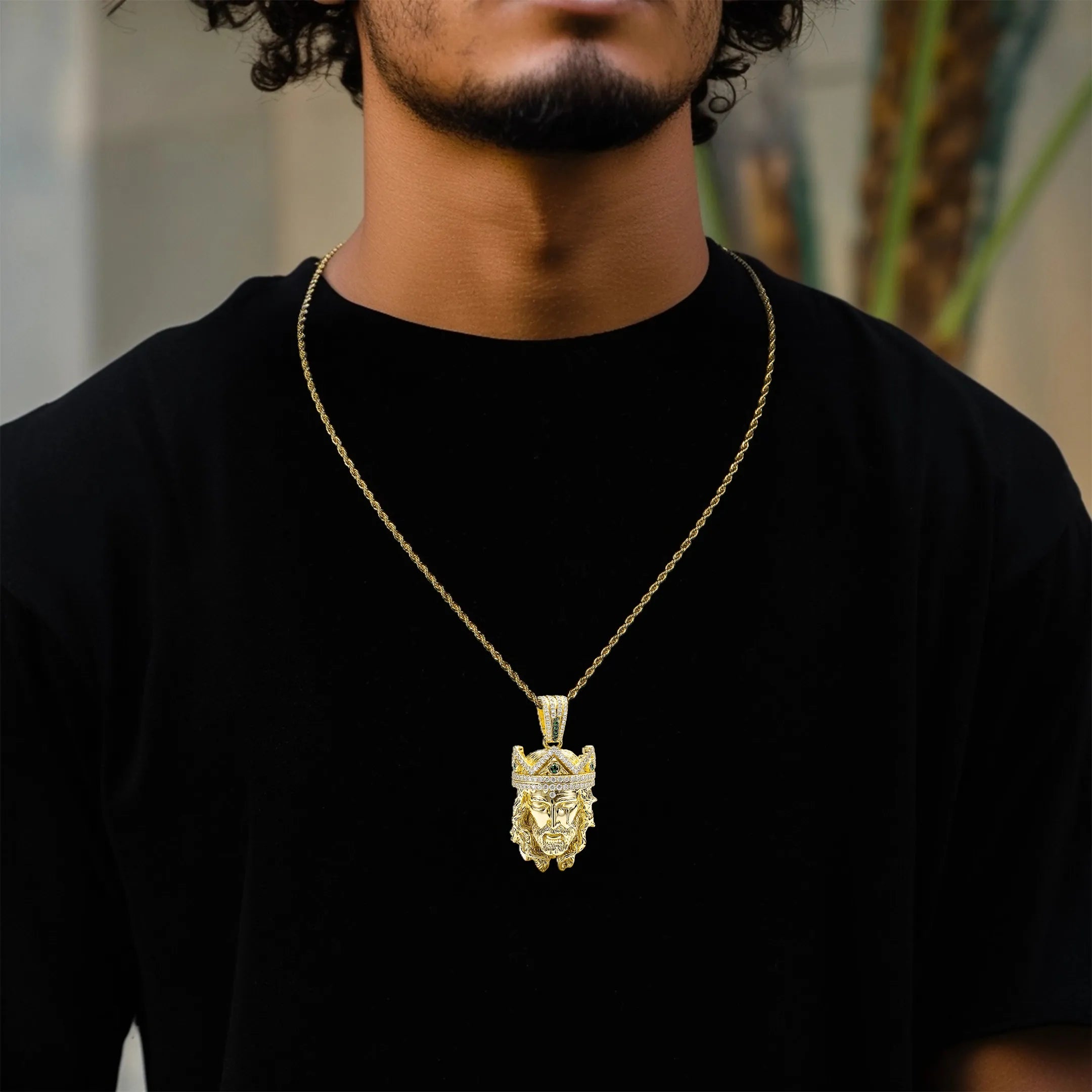 Crowned in Mercy Jesus Pendant - 38mm