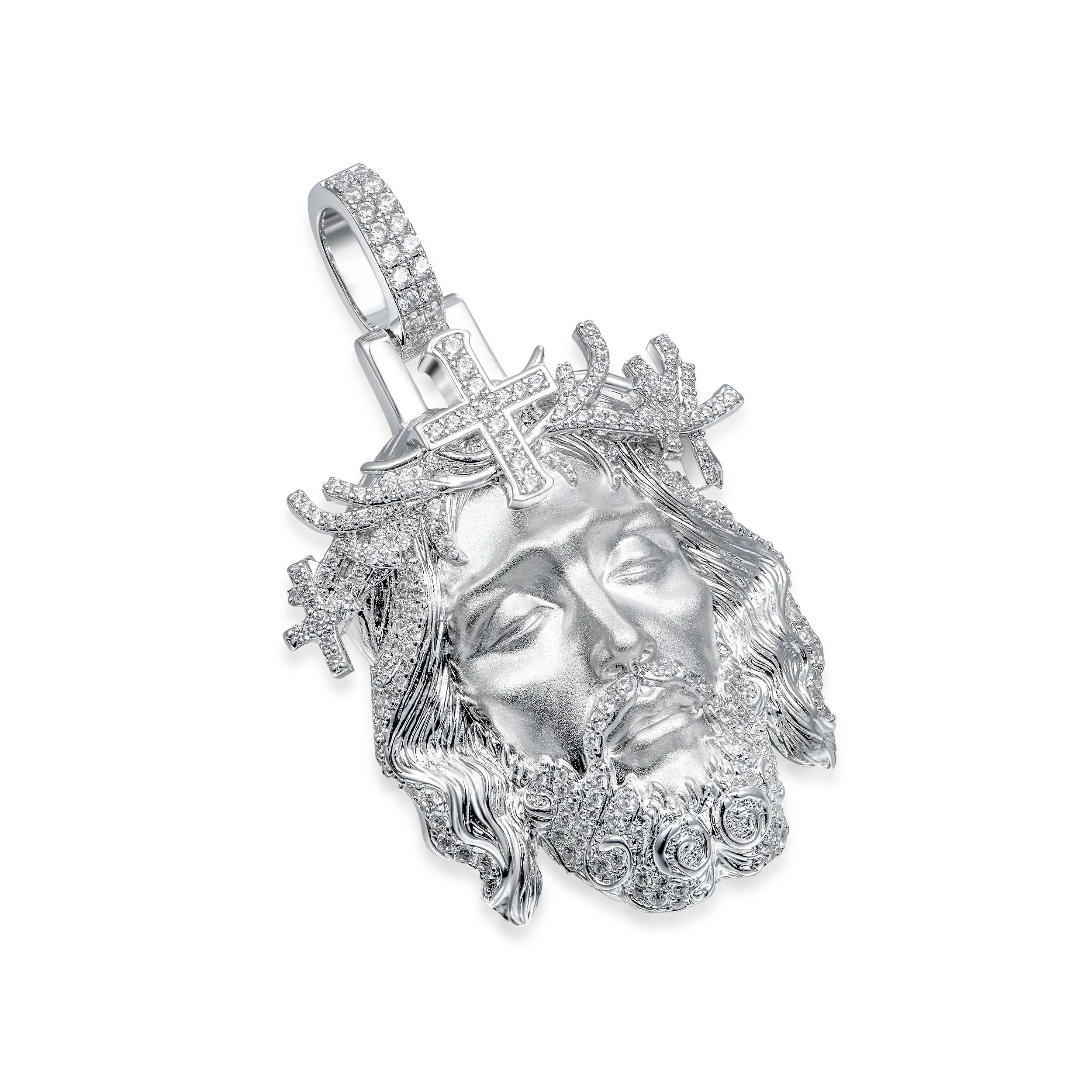 Moissanite Jesus Piece Iced Pendant