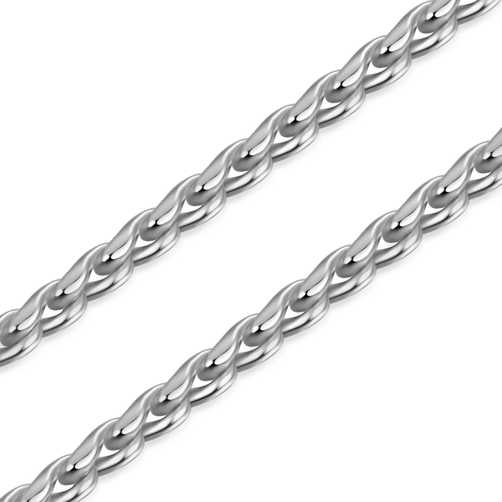 Franco Chain - White Gold