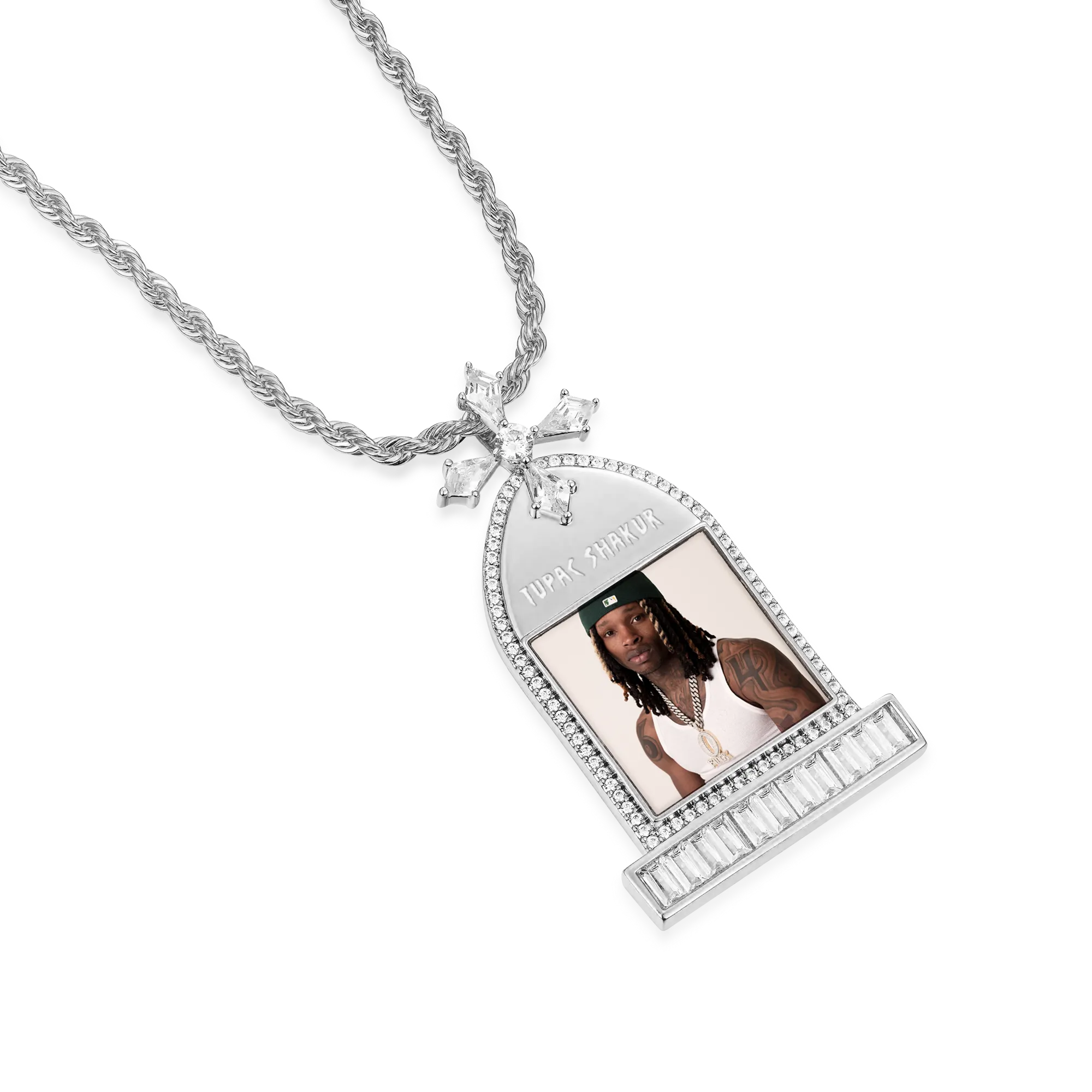 Custom Tombstone Photo Pendant