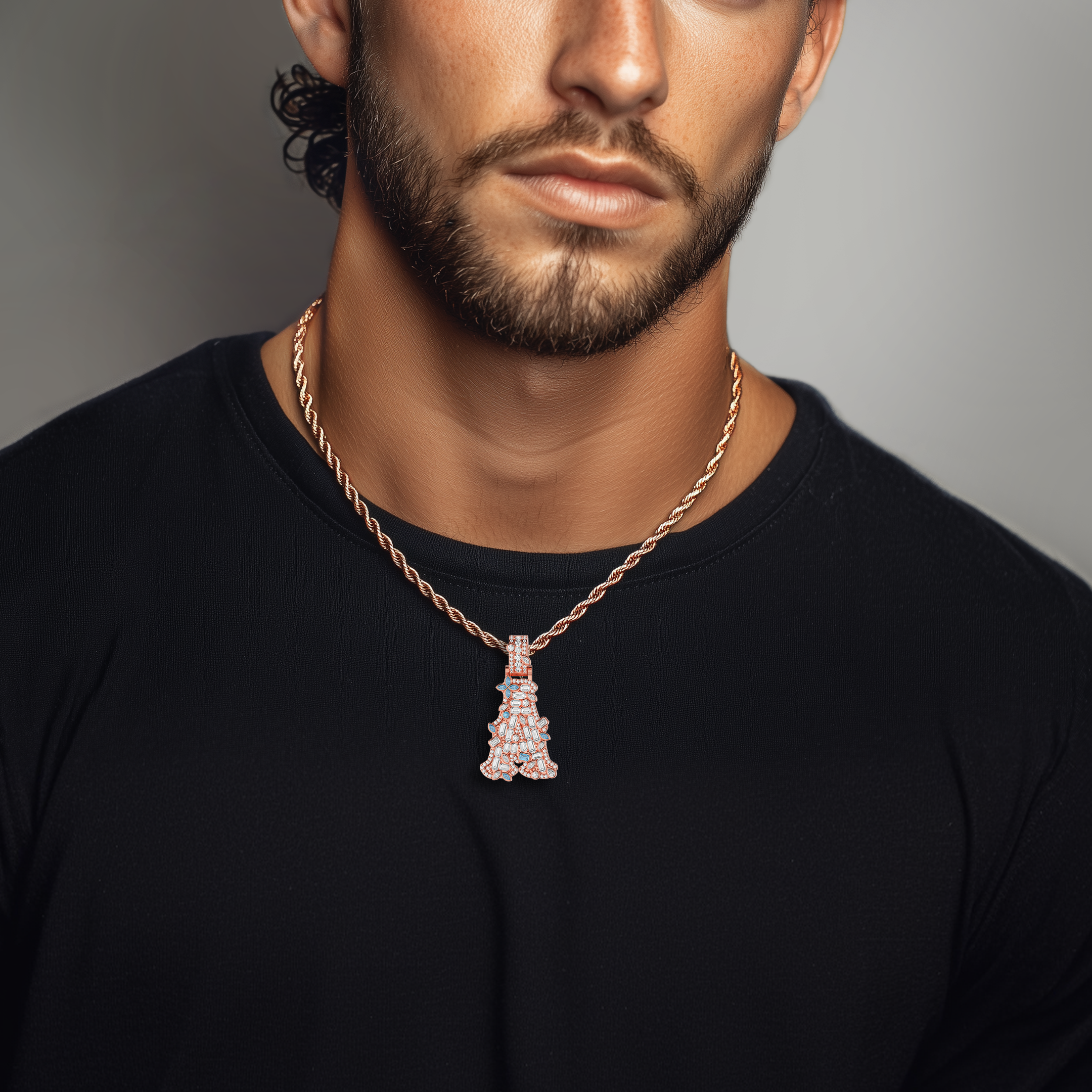 Custom Colored Bosox Font Pendant